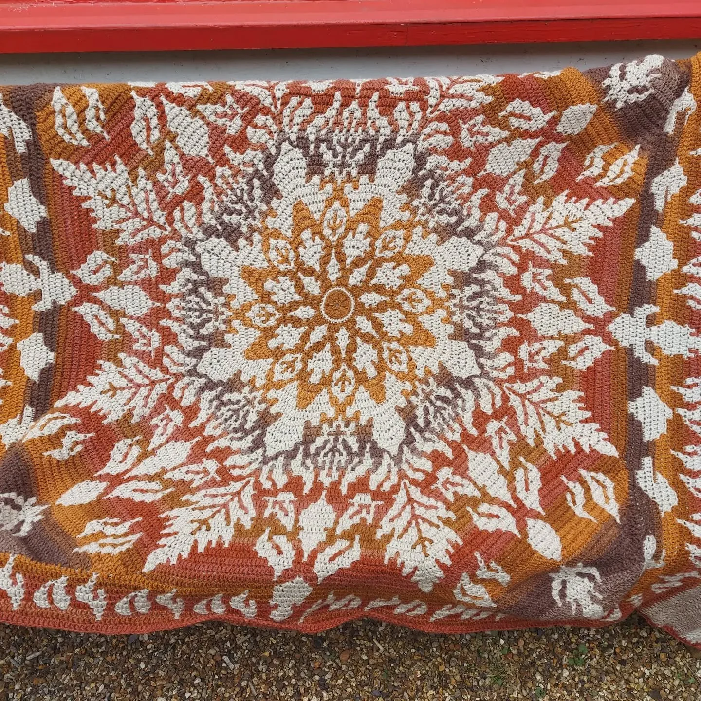 Helena in Musselburgh has sent us this magnificent crocheted blanket.  There is so much skill and time worked into it.

Thank you, Helena. This is our Crochet of the Day!

#crochetoftheday #handcrafted #crochetforcharity #yarnlover #charity