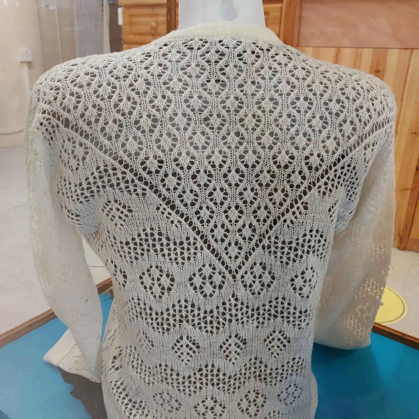 Continuing our little series on Shetland knitting, the Unst Heritage Centre in Haroldswick has a beautiful collection of astonishing lace knitting.  So fine it might have been made from cobweb. Unst knitters are famed for their skill and intricacies 