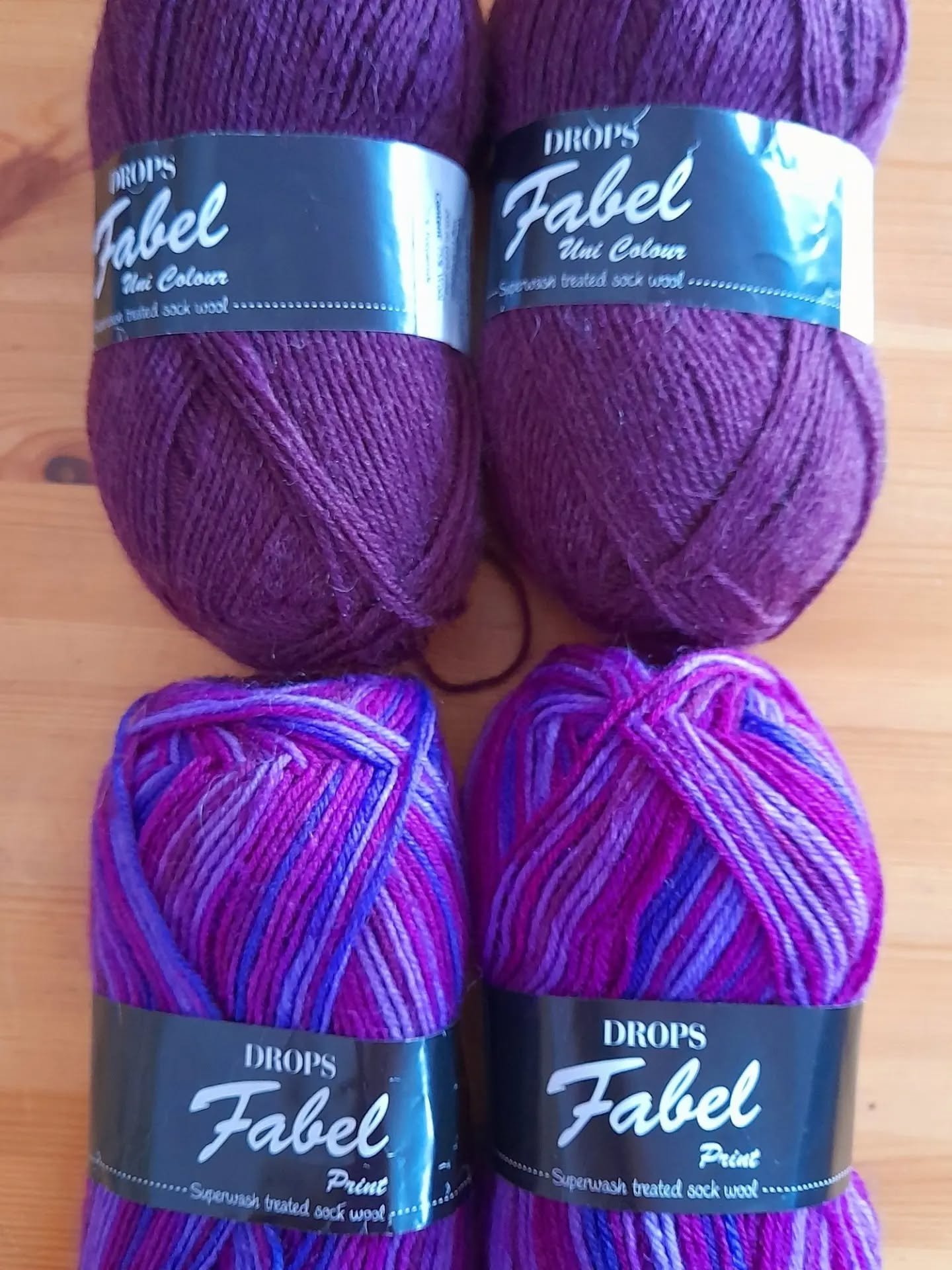 Buying something from our online shop is a great way to support us.  We have a wide selection of yarns, cards and accessories. Each batch is unique.  We currently have several options of sock yarns. They are lovely wool and acrylic combinations which
