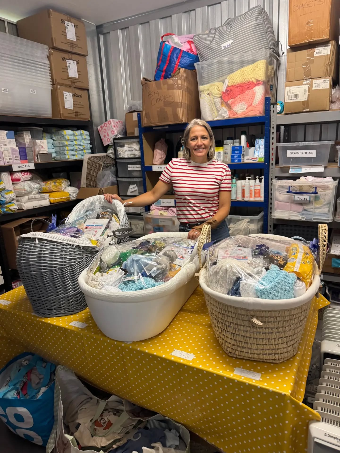 We've received a lovely thank you from our partner Baby Basics in Liverpool 

'Thank you all so much for the wonderful boxes of blankets and newborn jumpers we&rsquo;ve received! We are delighted and would love for you to pass on our gratitude to all