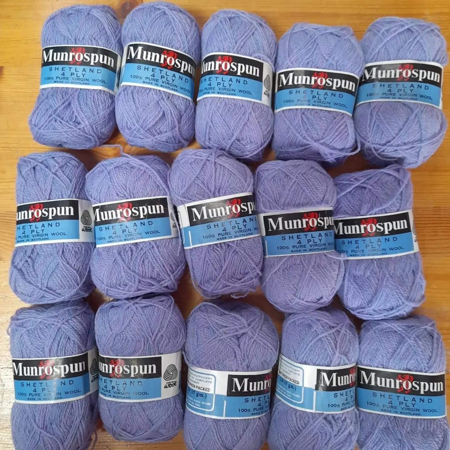 We're fortunate to receive many wonderful donations of yarn, and we love learning about fibres from around the world. It's especially fun when something vintage arrives.  This beautiful contemporary colour shetland yarn is one such gift.

It's availa