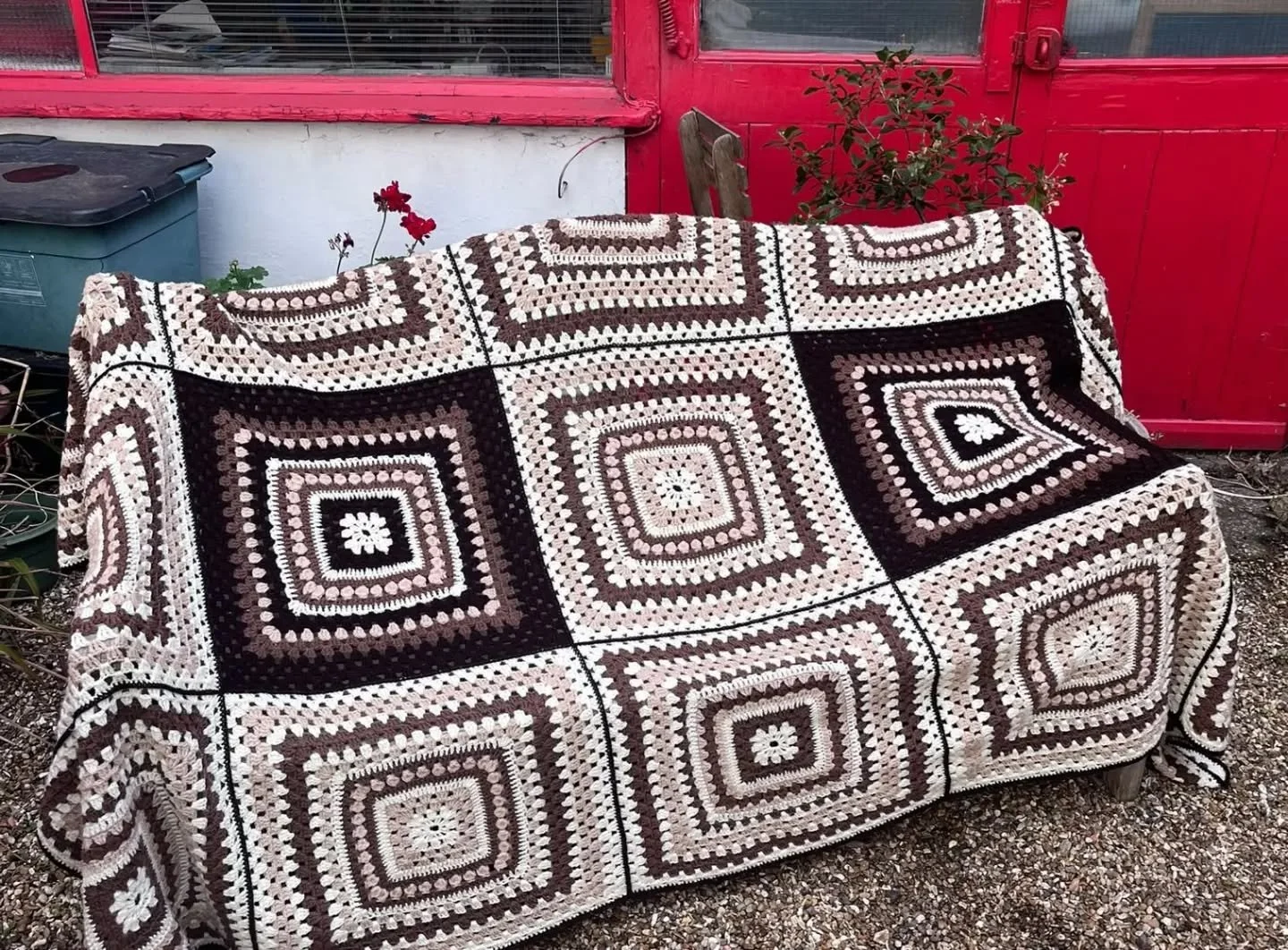Jane in Maidstone has sent us this magnificent blanket. In her letter, she said that having volunteered at her local winter shelter for many years , she understood the need for something warm during the coldest time of year.  It's something we think 