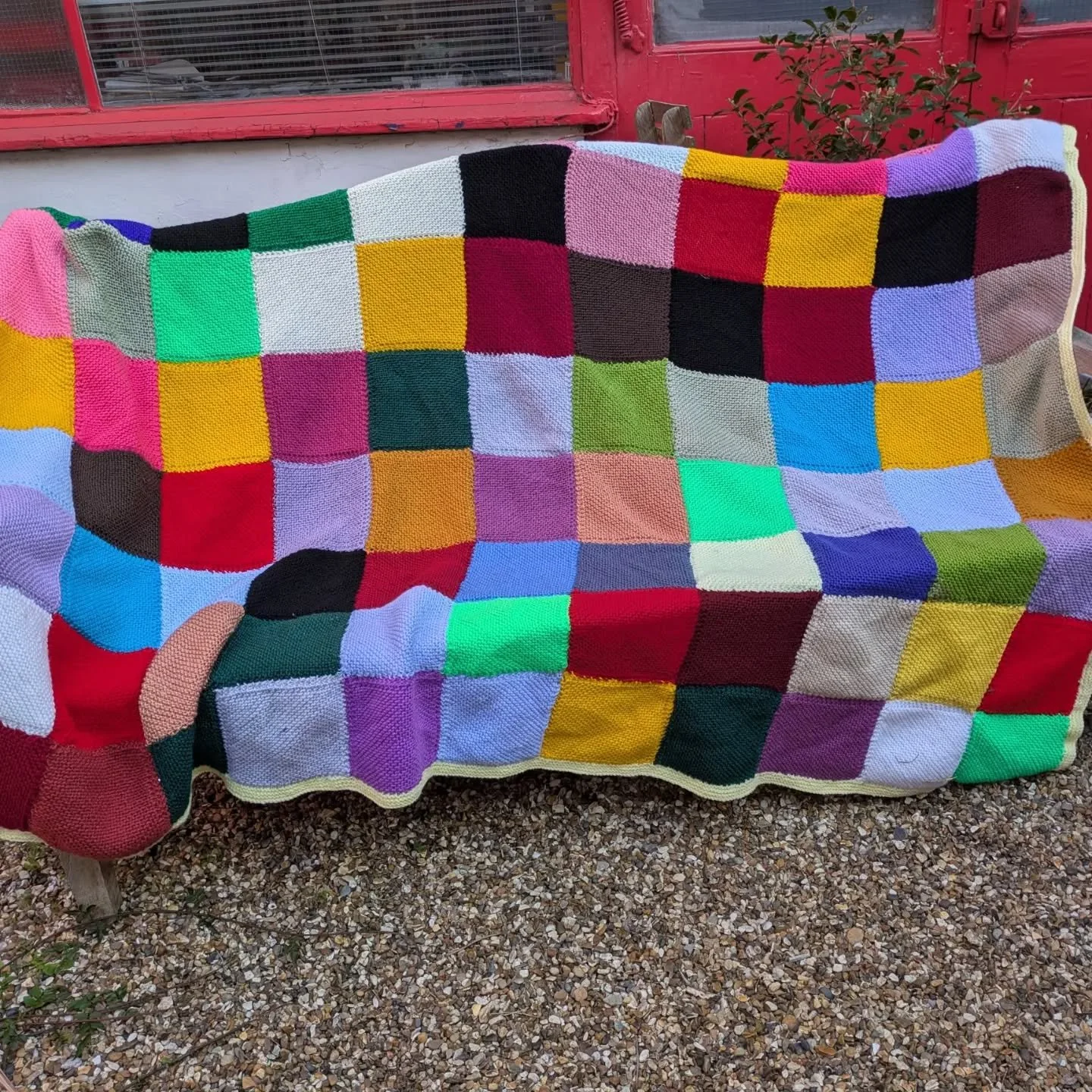 Sheila from Fareham hand delivered these huge blankets to us a couple of weeks ago.  She described them as a labour of love.  They are magnificent, and we love the care and skill that has gone into making them, and with a knitted border! 

Sheila sai