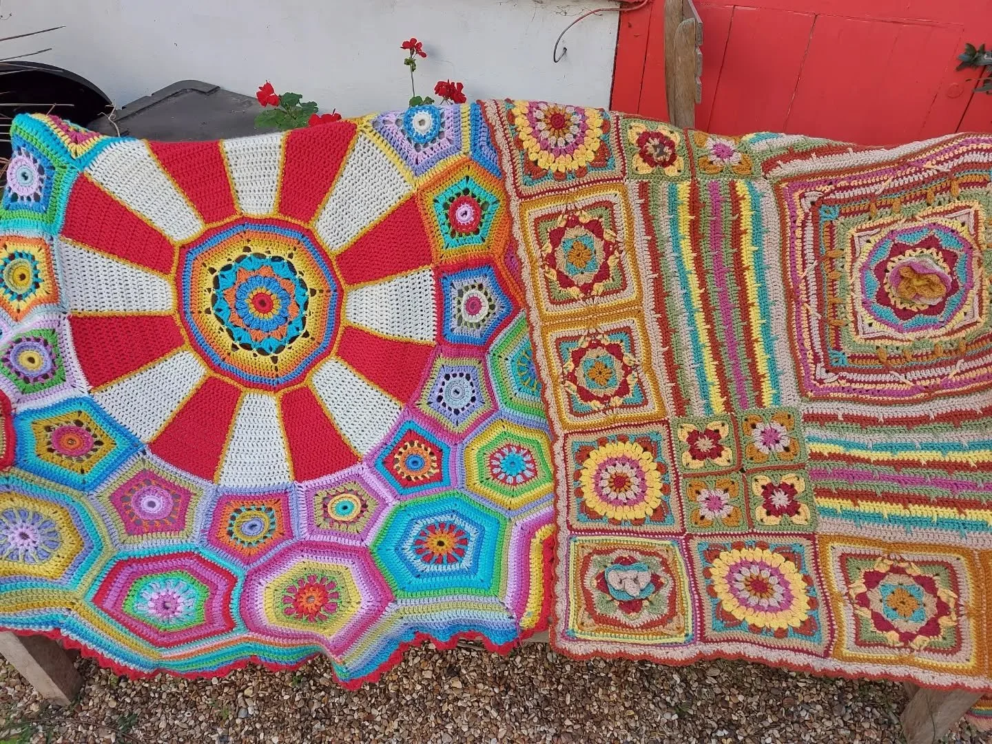Pat in Chingford is an extraordinarily skilled and generous crocheter and has sent us these magnificent blankets. We are in awe.  There is so much decorative detail you could spend hours studying it and still not see everything. 

Thank you, Pat. 

T