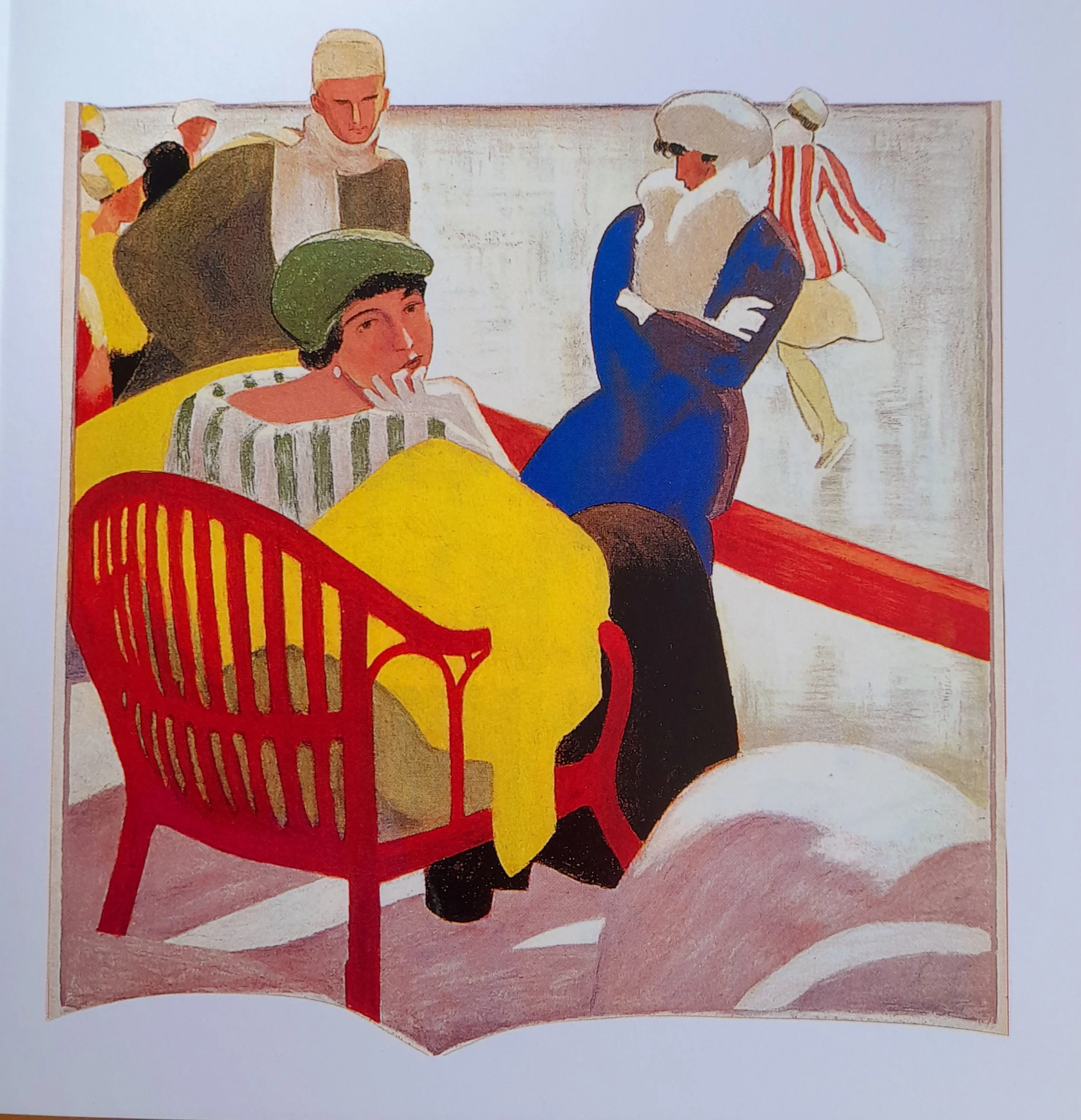 The Skating Rink pack of 10 Blank Greetings Cards