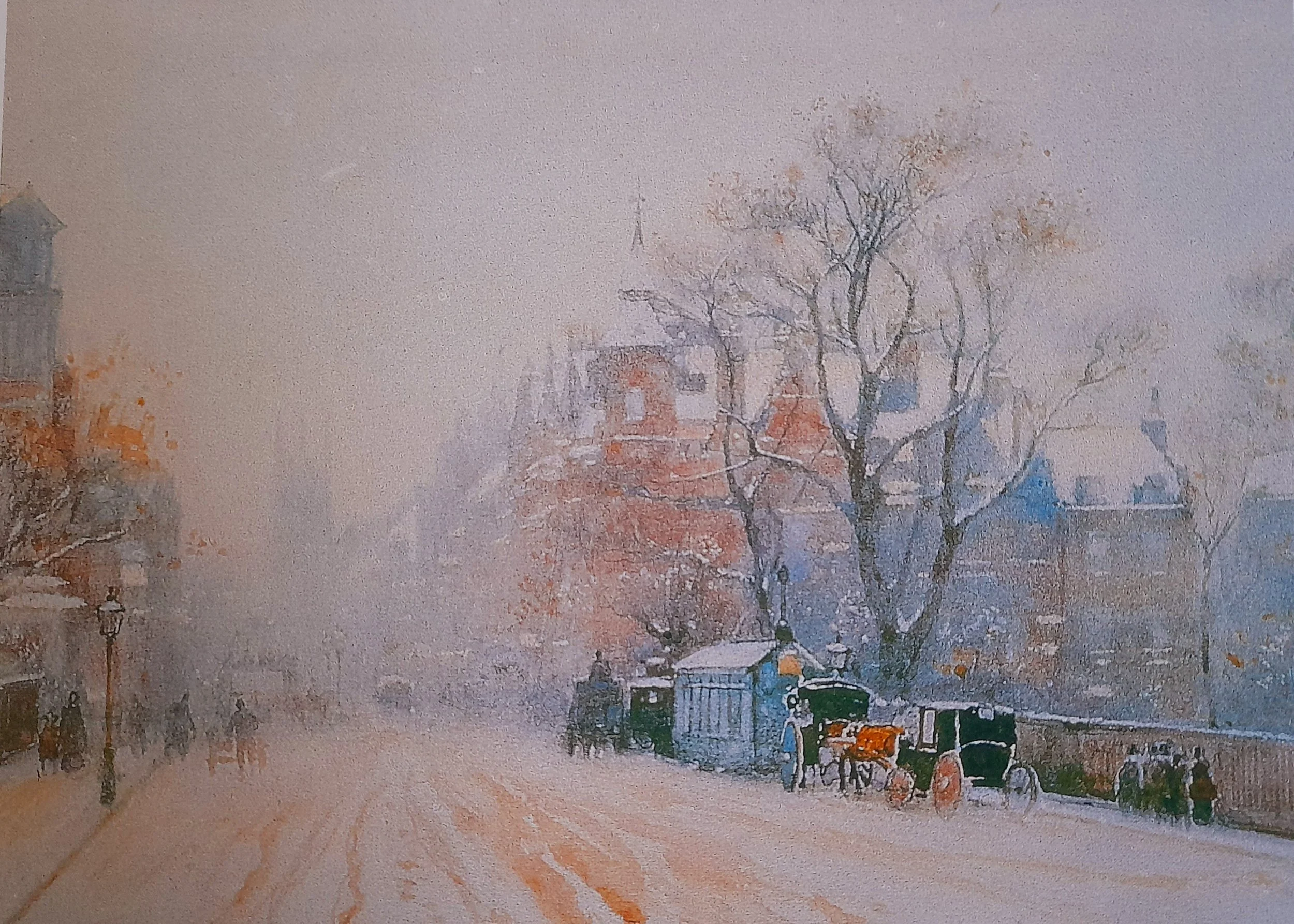 Cabstand in Pont Street Belgravia pack of 5 large blank Greetings Cards