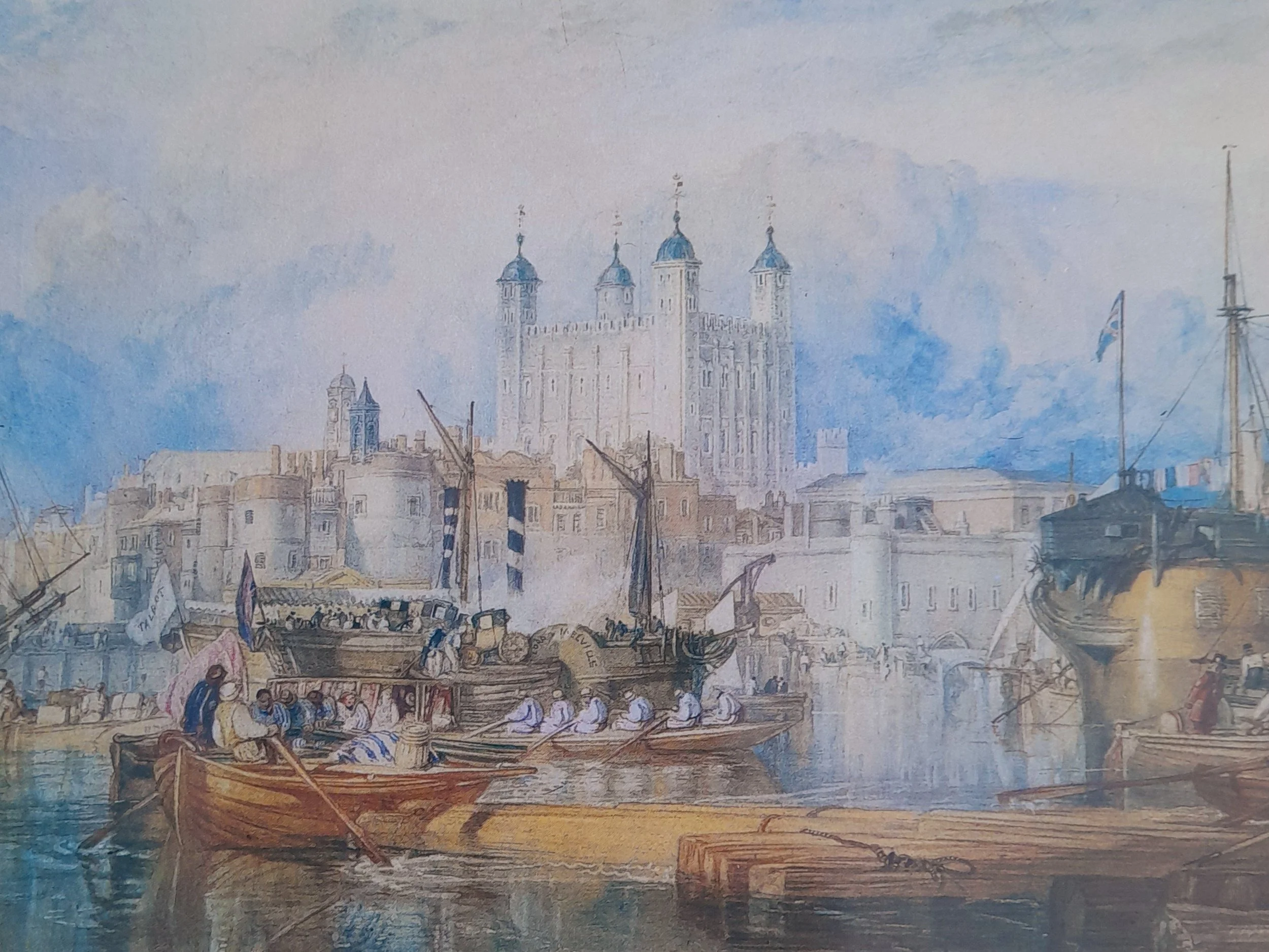 Tower of London by Turner pack of 5 large blank Greetings Cards