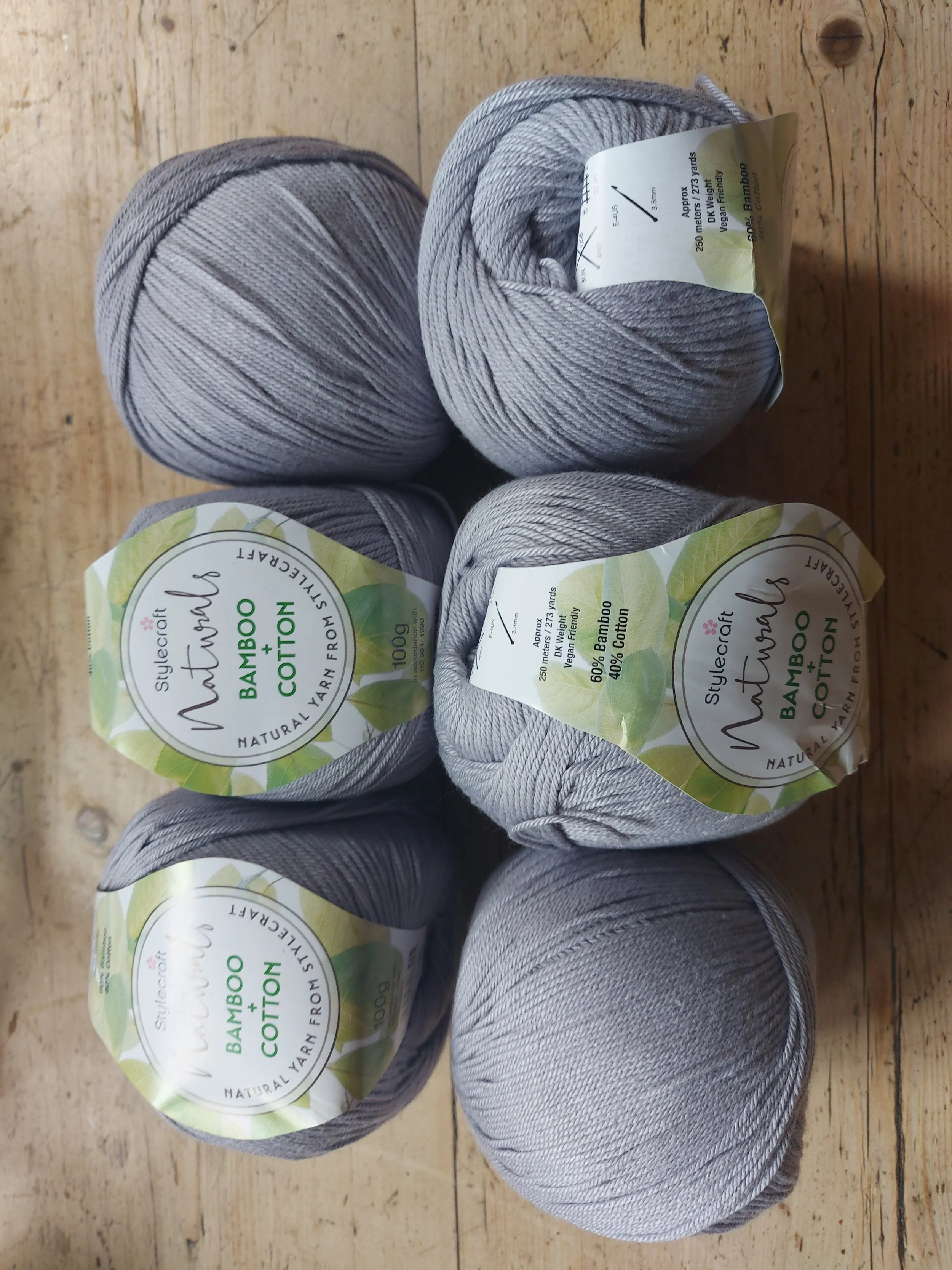 Stylecraft Naturals Bamboo and Cotton blend DK Double knit 600g
