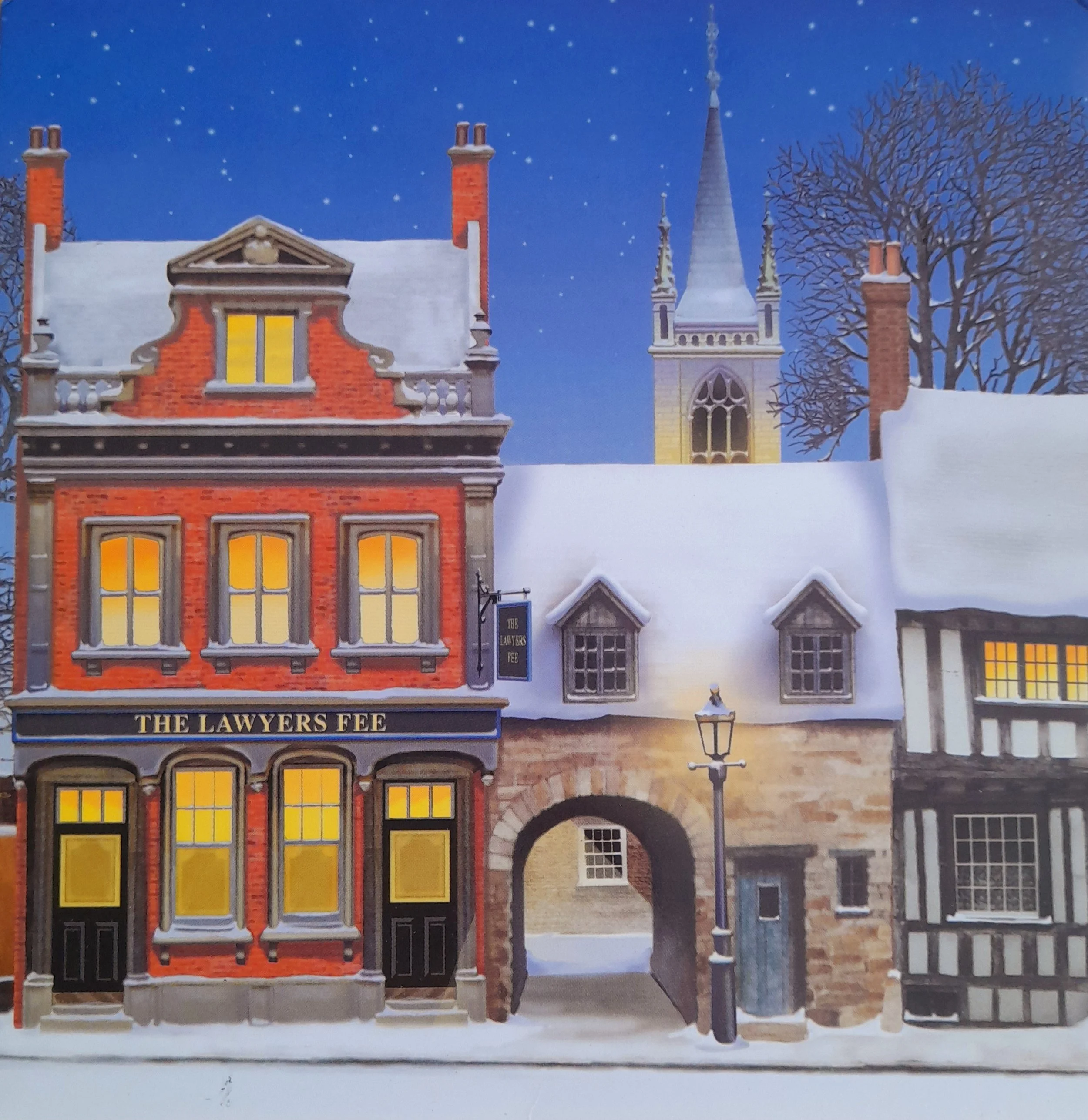 HR2 The Lawyer's Fee pack of 10 Christmas Cards Help for Refugees