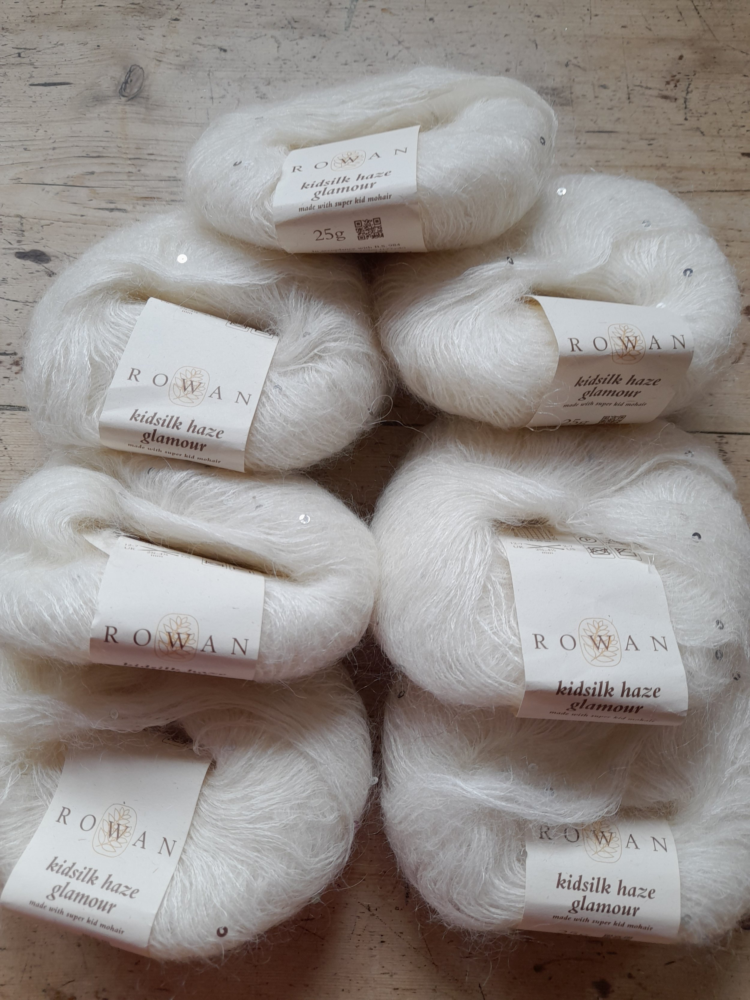 Rowan Kid Silk Haze Glamour lace weight with sequins 175g