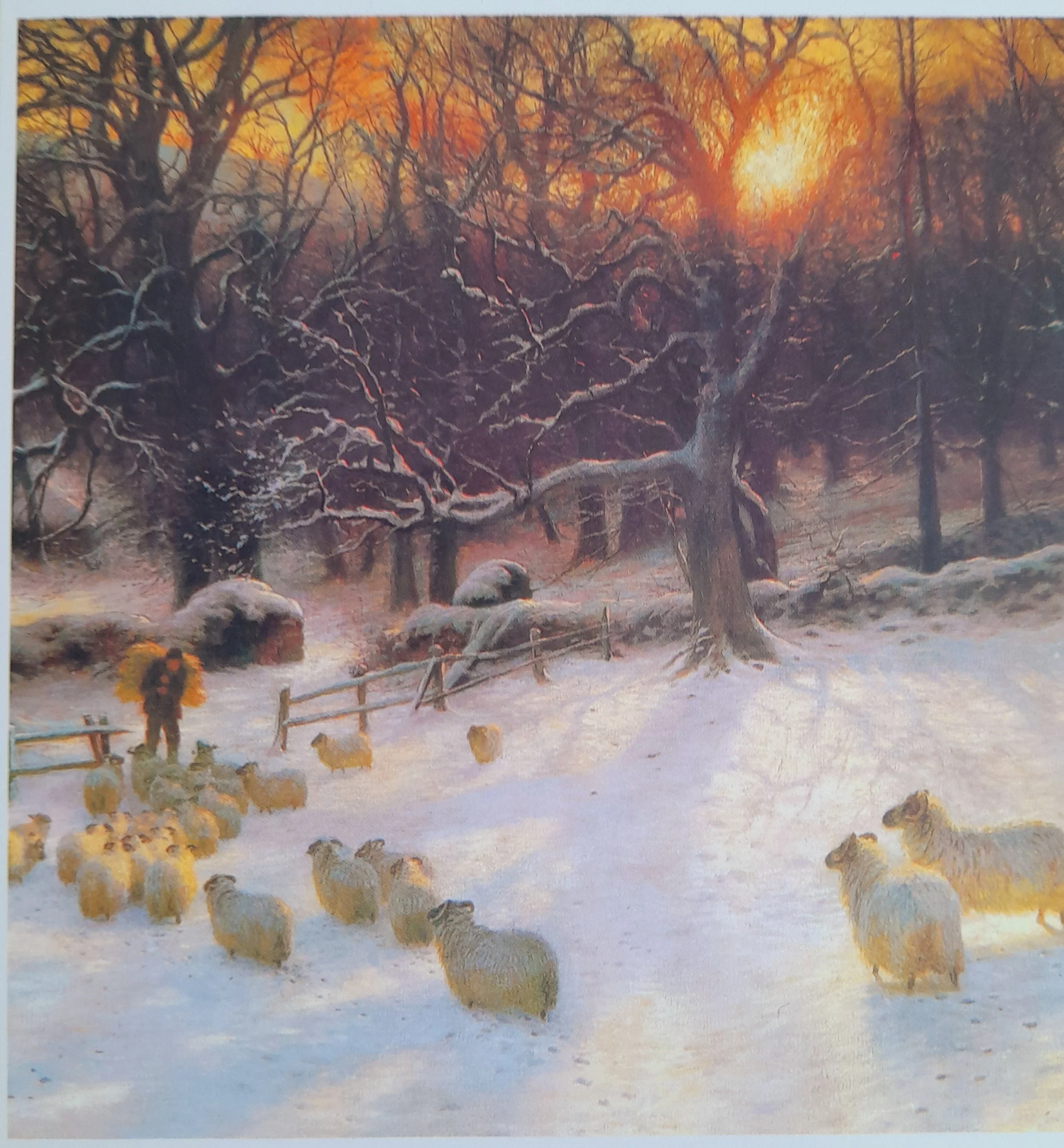 MH1 The Shortening Winter's Day pack of 10 small Christmas Cards Mental Disabilities