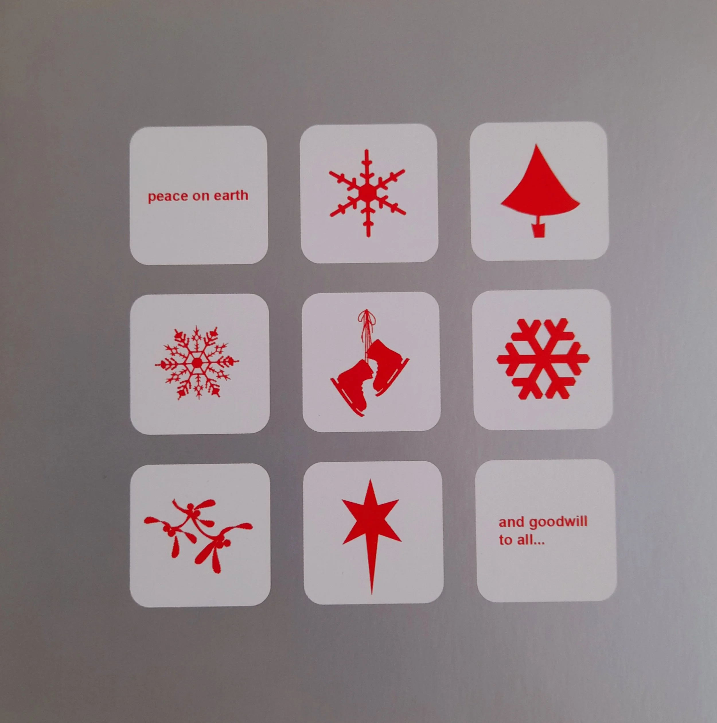 CF5 Peace Wishes pack of 10 Christmas Cards Cancer Funds