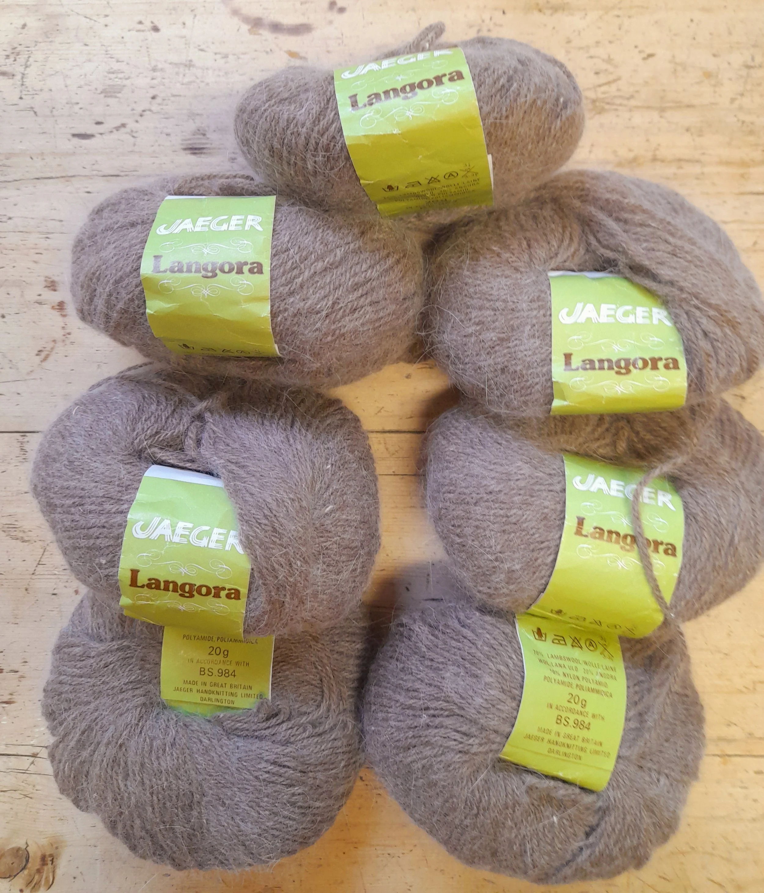 Jaeger Langora lambswool and angora blend 4 ply 140g