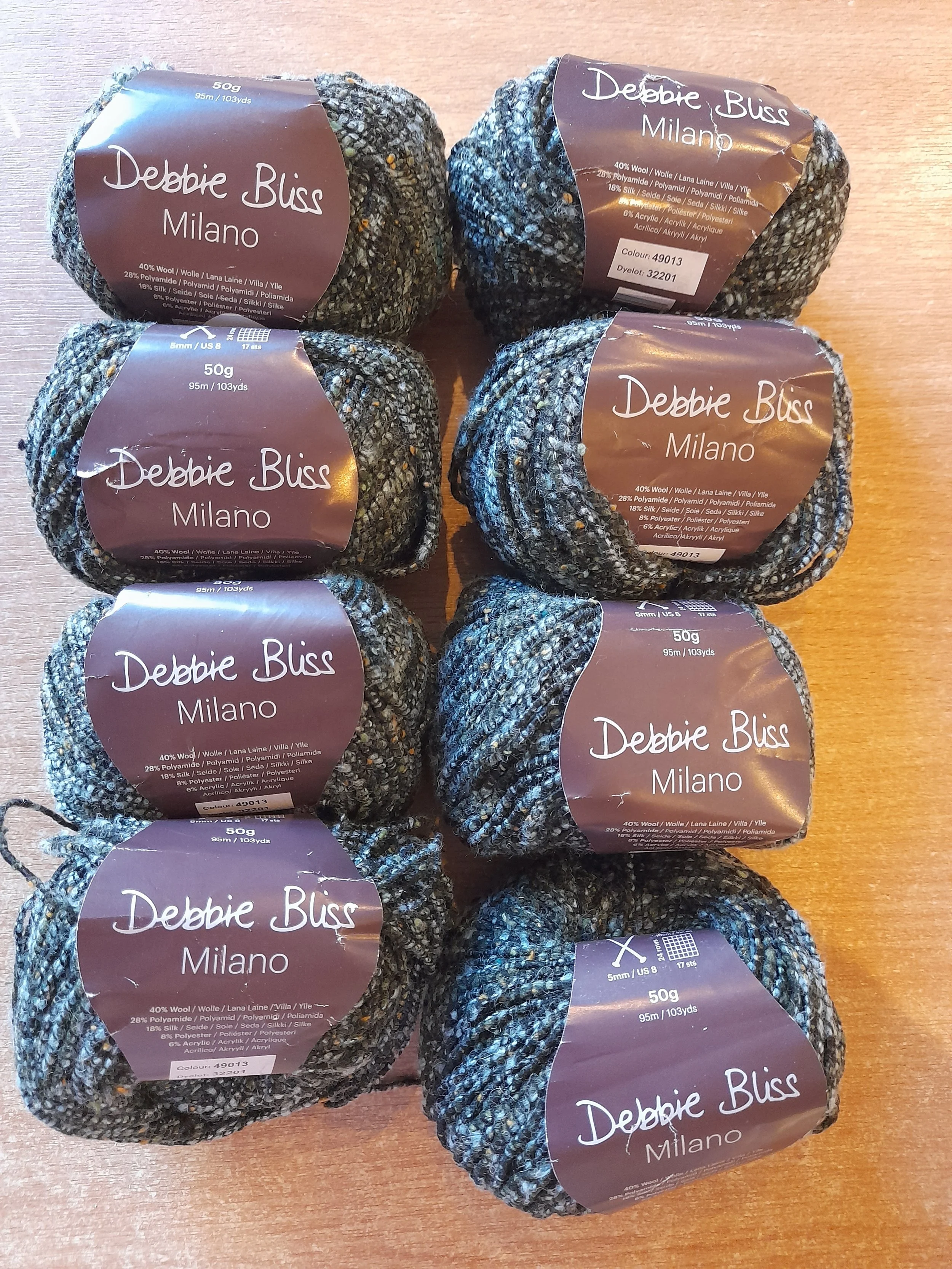 Debbie Bliss Milano wool silk blend Aran 400g