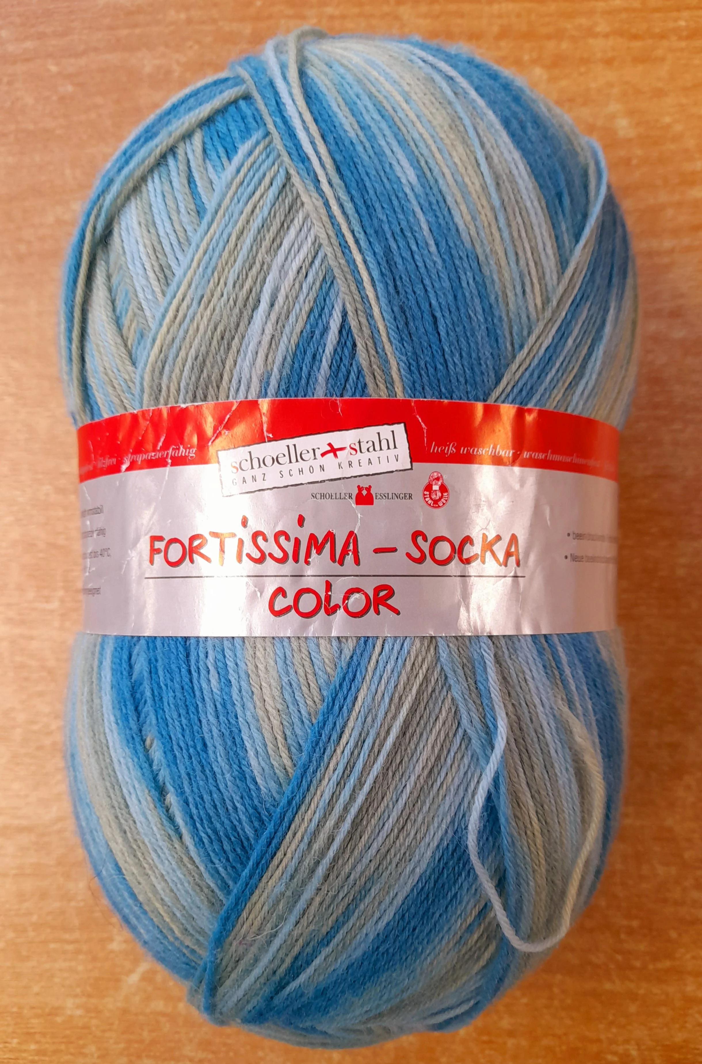(54) Schoeller and Stahl Fortissima Sock Yarn 4 ply blue green 250g
