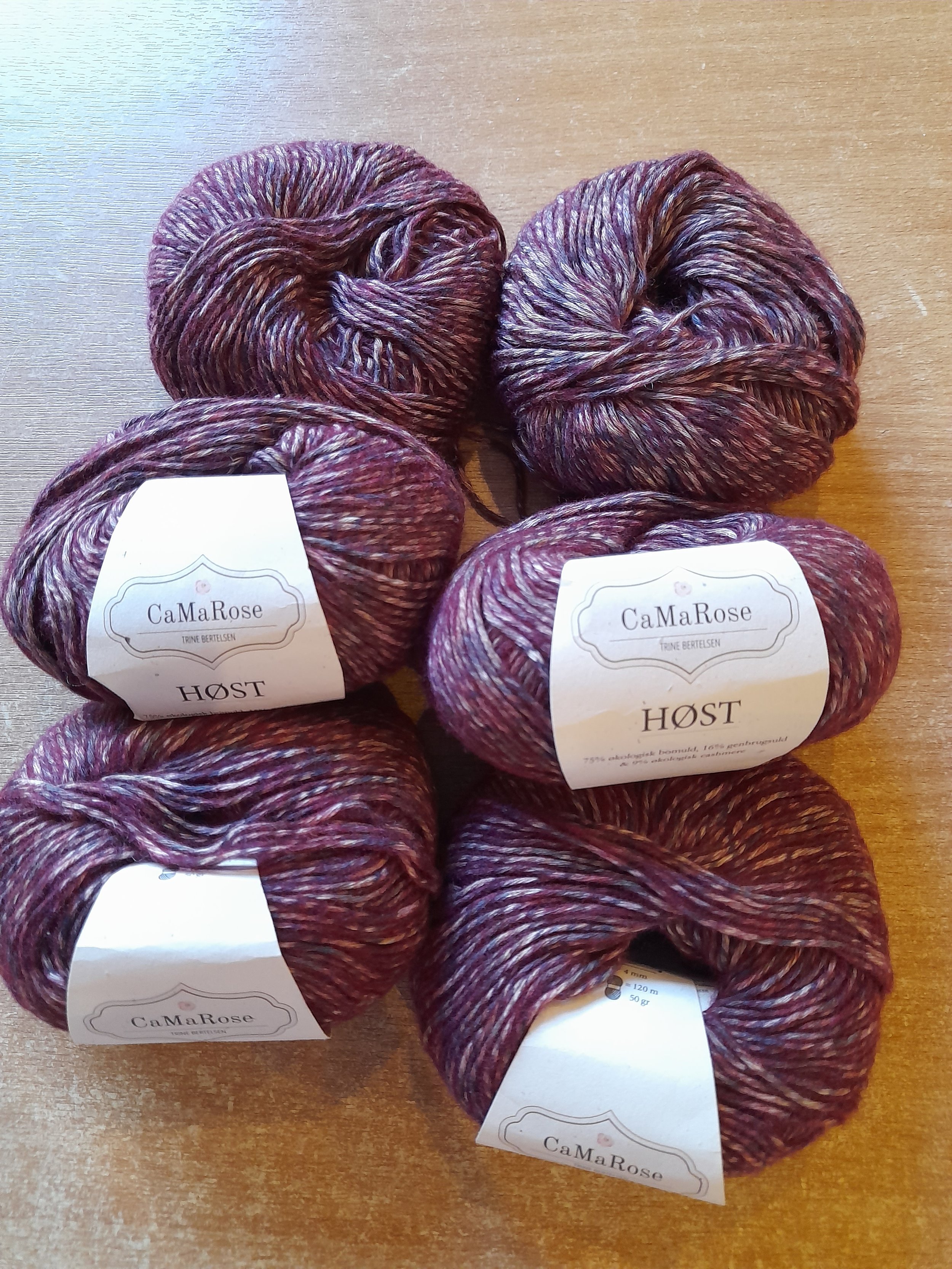 Ca Ma Rose Host Harvest organic cotton blend approx 300g