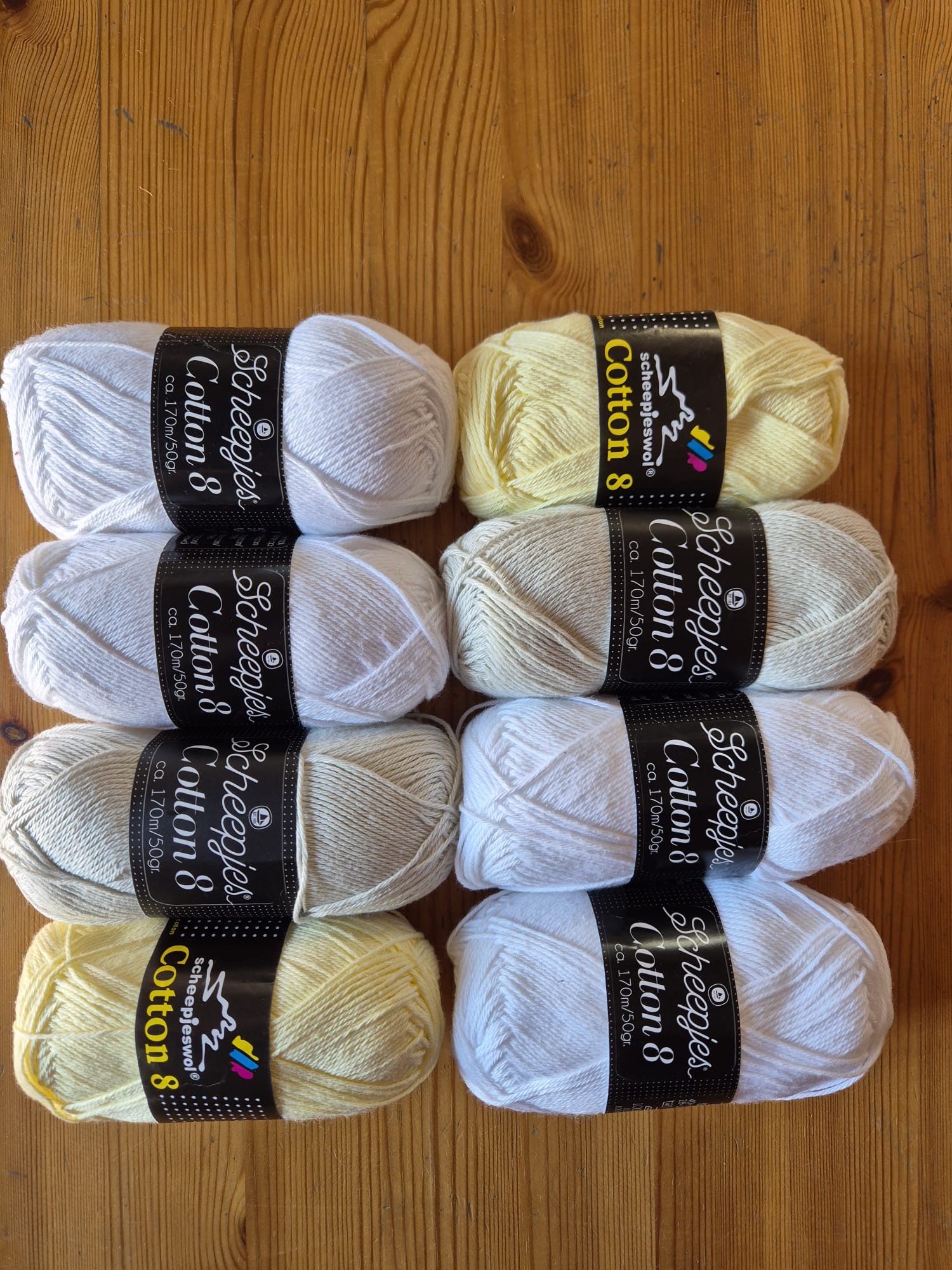 Scheepjes Cotton 8 4 ply mixed batch 400g