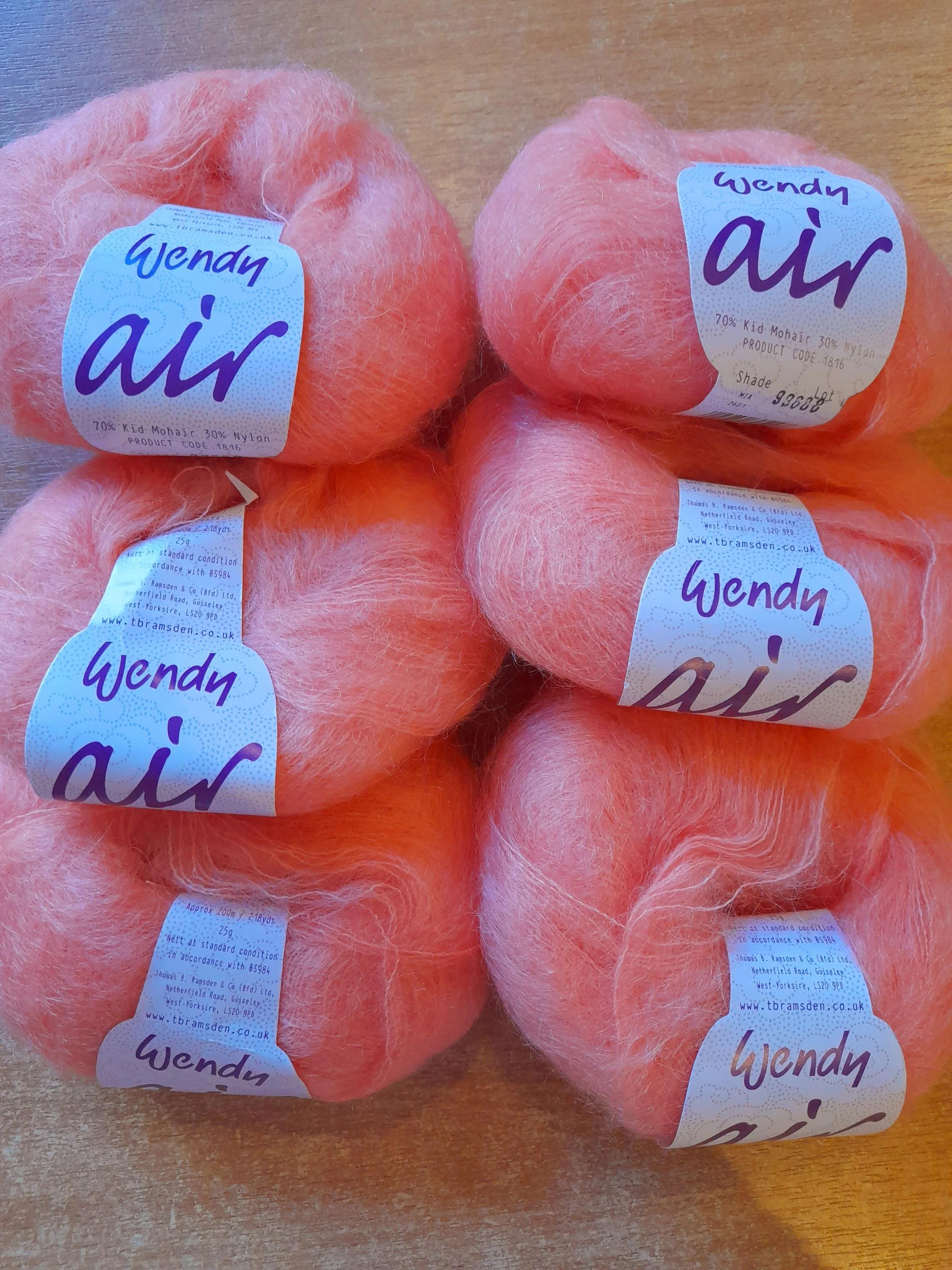 Wendy Air Mohair blend lace weight 150g