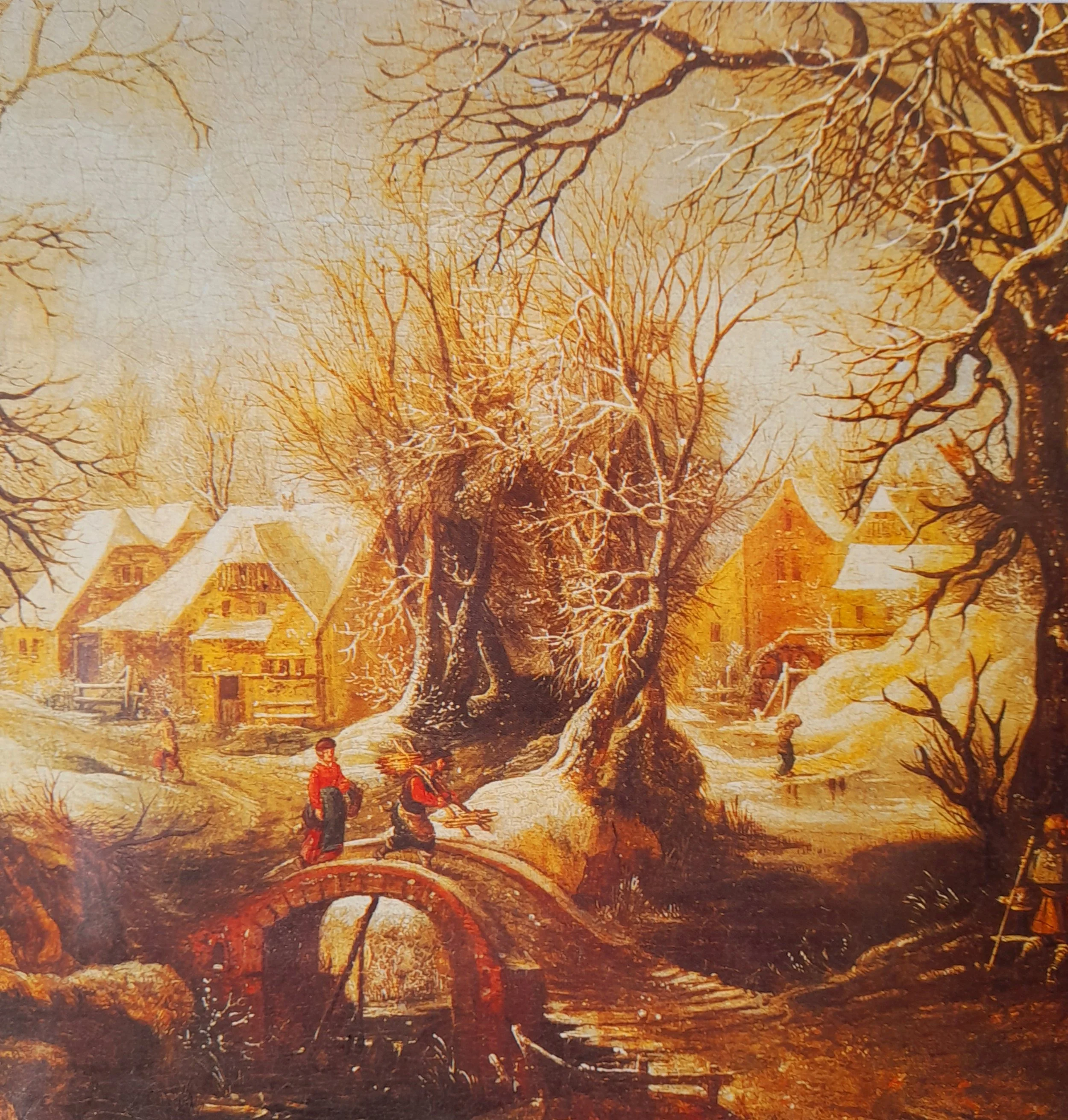 Extensive Wooded Landscape in Winter pack of 10 medium Christmas Cards KFP