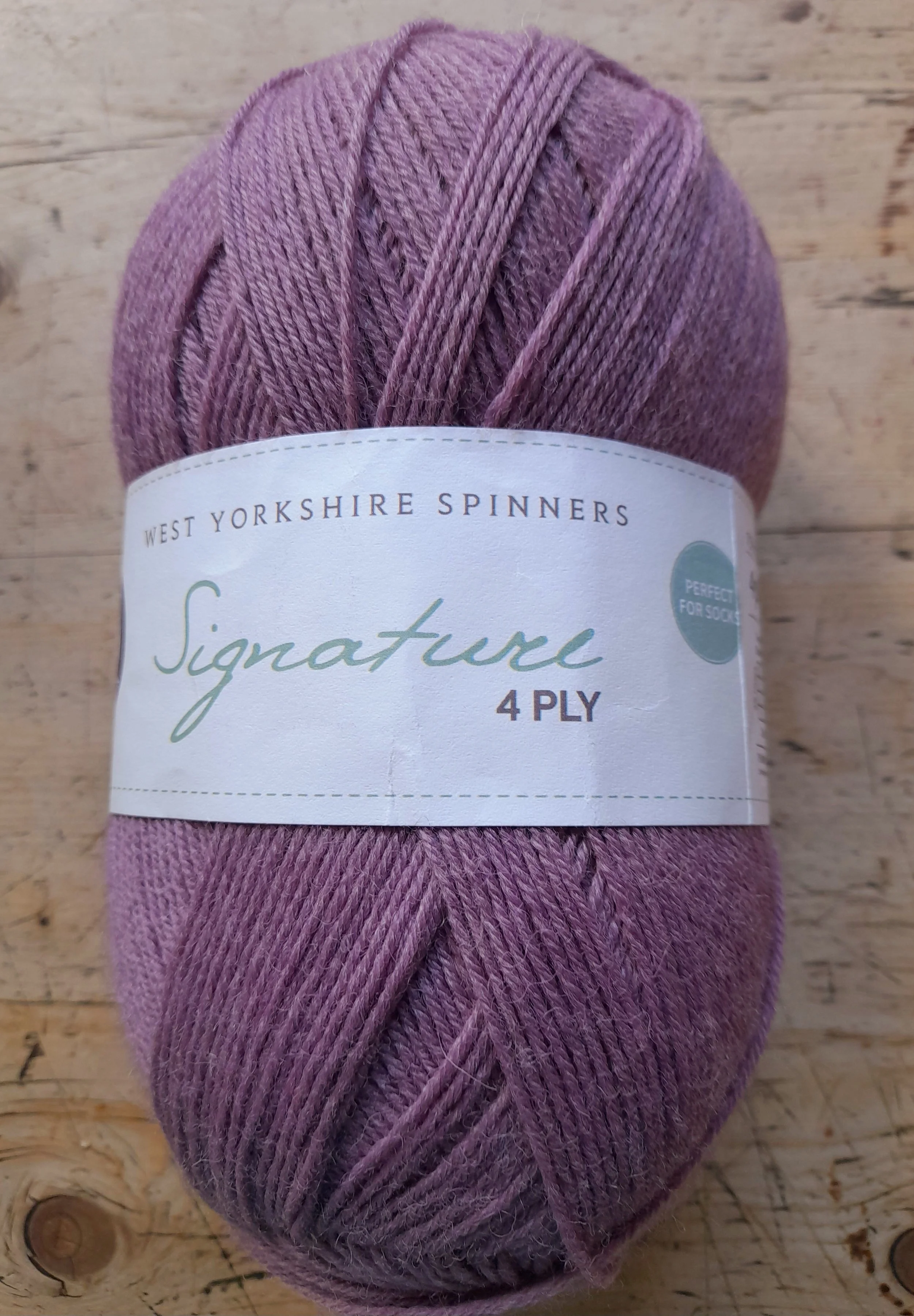 WYS West Yorkshire Spinners Signature 4ply sock yarn in Pennyroyal 100g