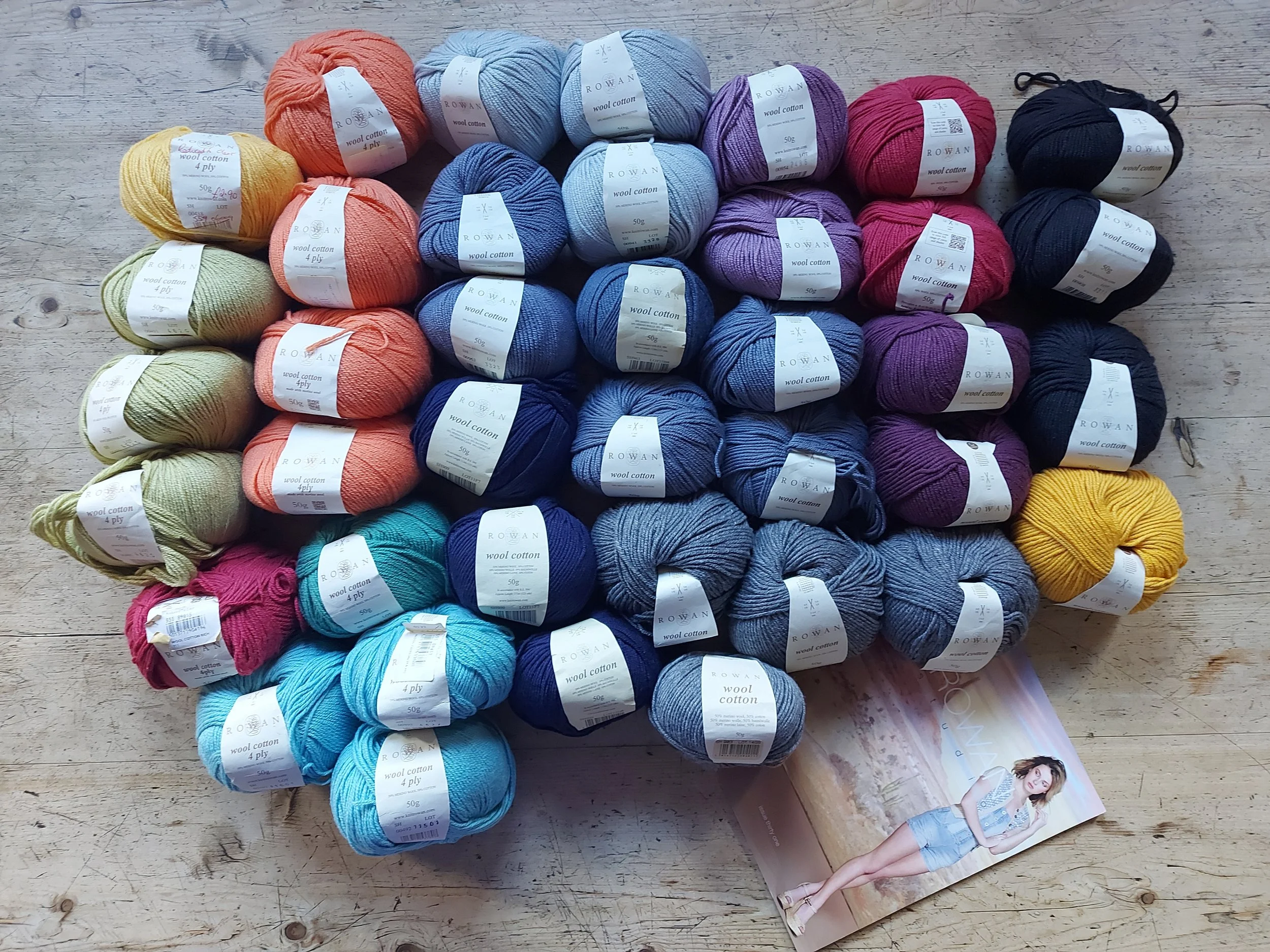JULY RAFFLE Bumper Pack of Beautiful Rowan Wool Cotton.