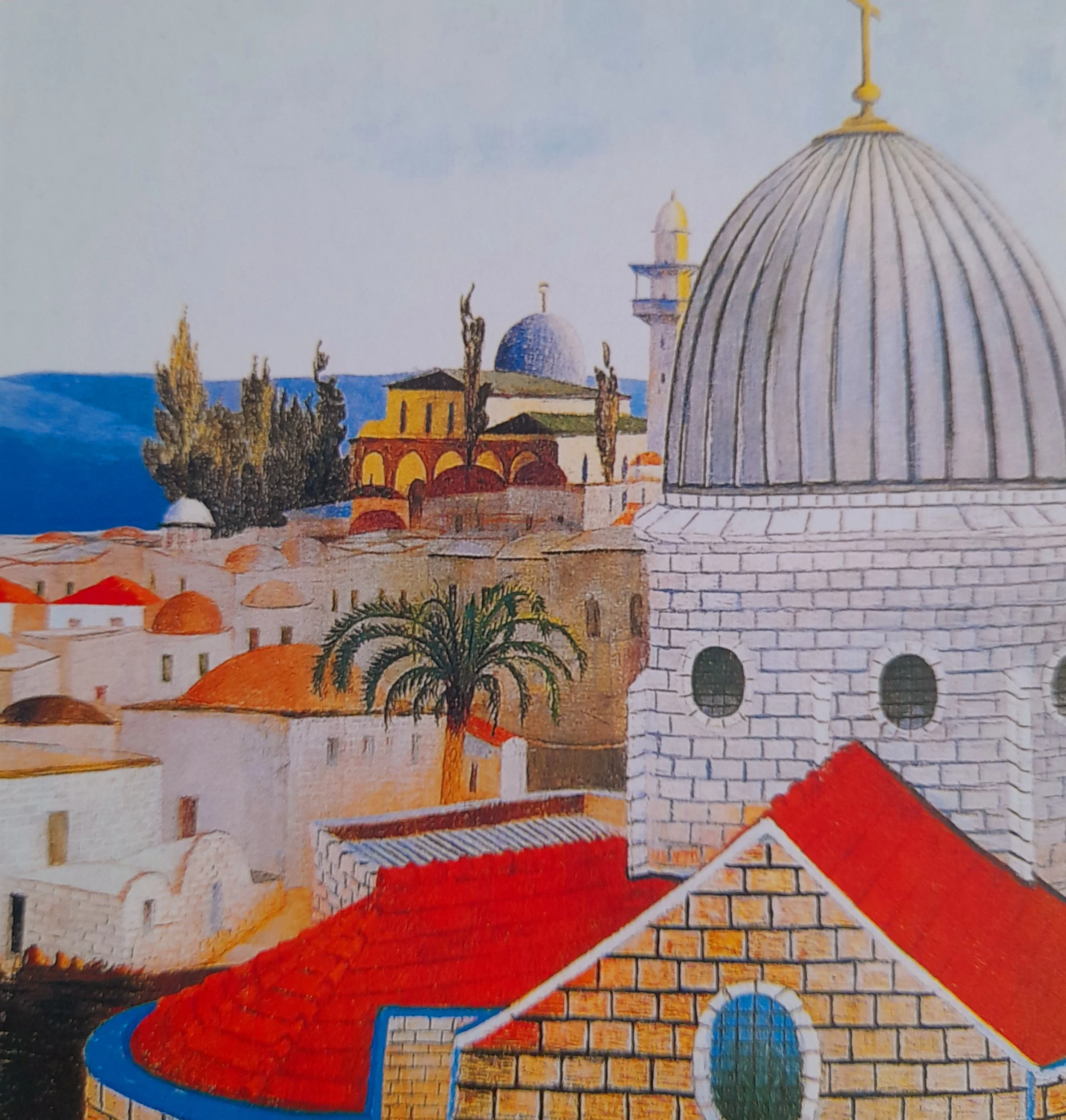 HR3 View from Temple pack of 10 Christmas Cards Help for Refugees.
