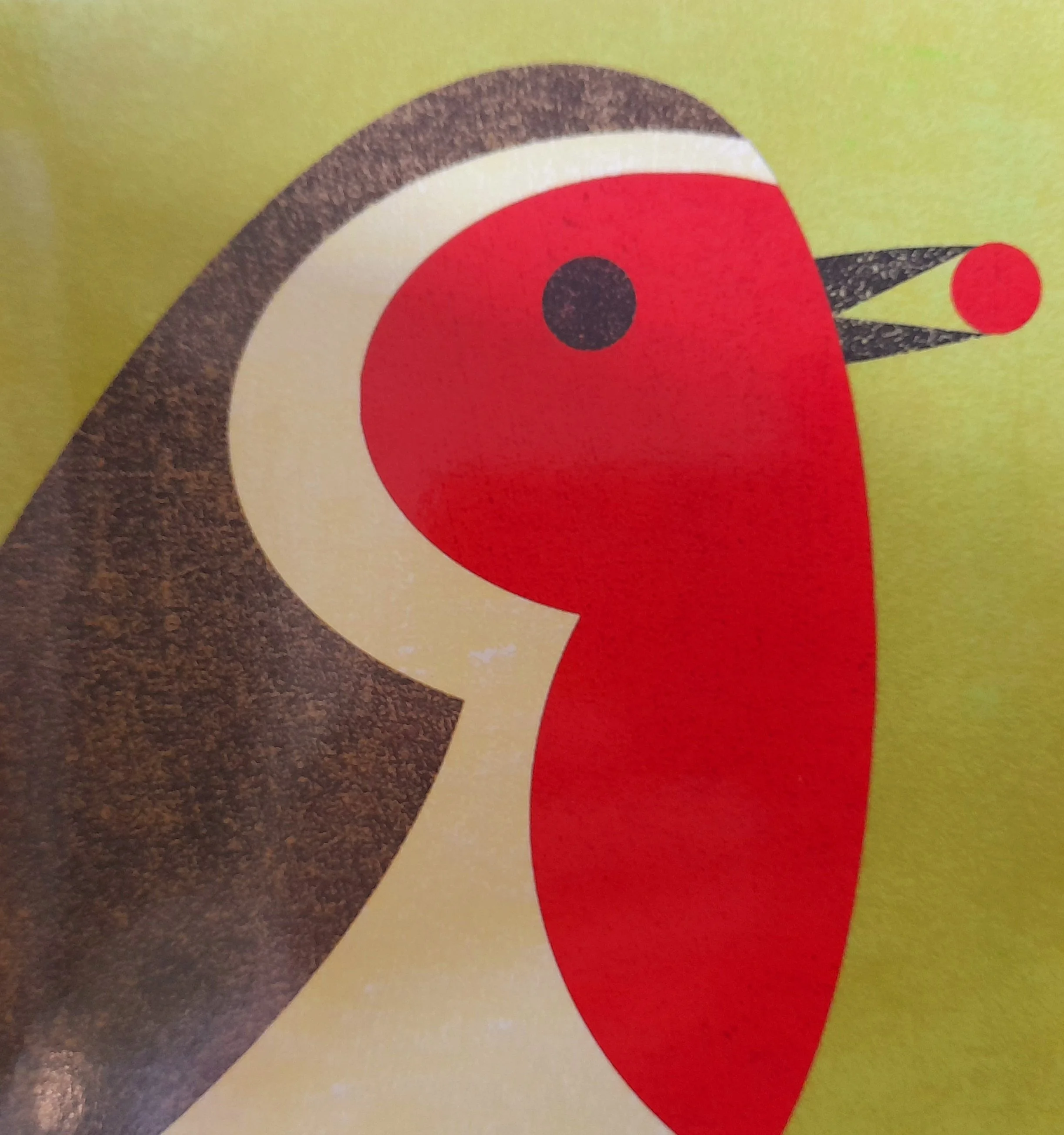 GOS6 Lo's Robin pack of 10 small Christmas Cards Gift of Sight