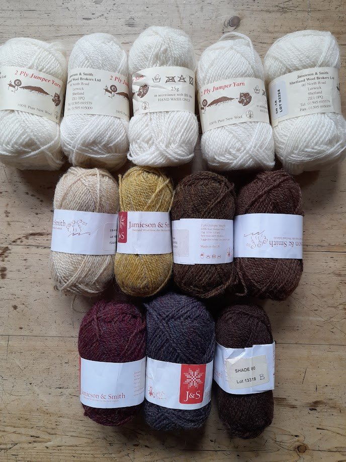 Jamieson & Smith 2 ply Jumper Weight Yarn 300g