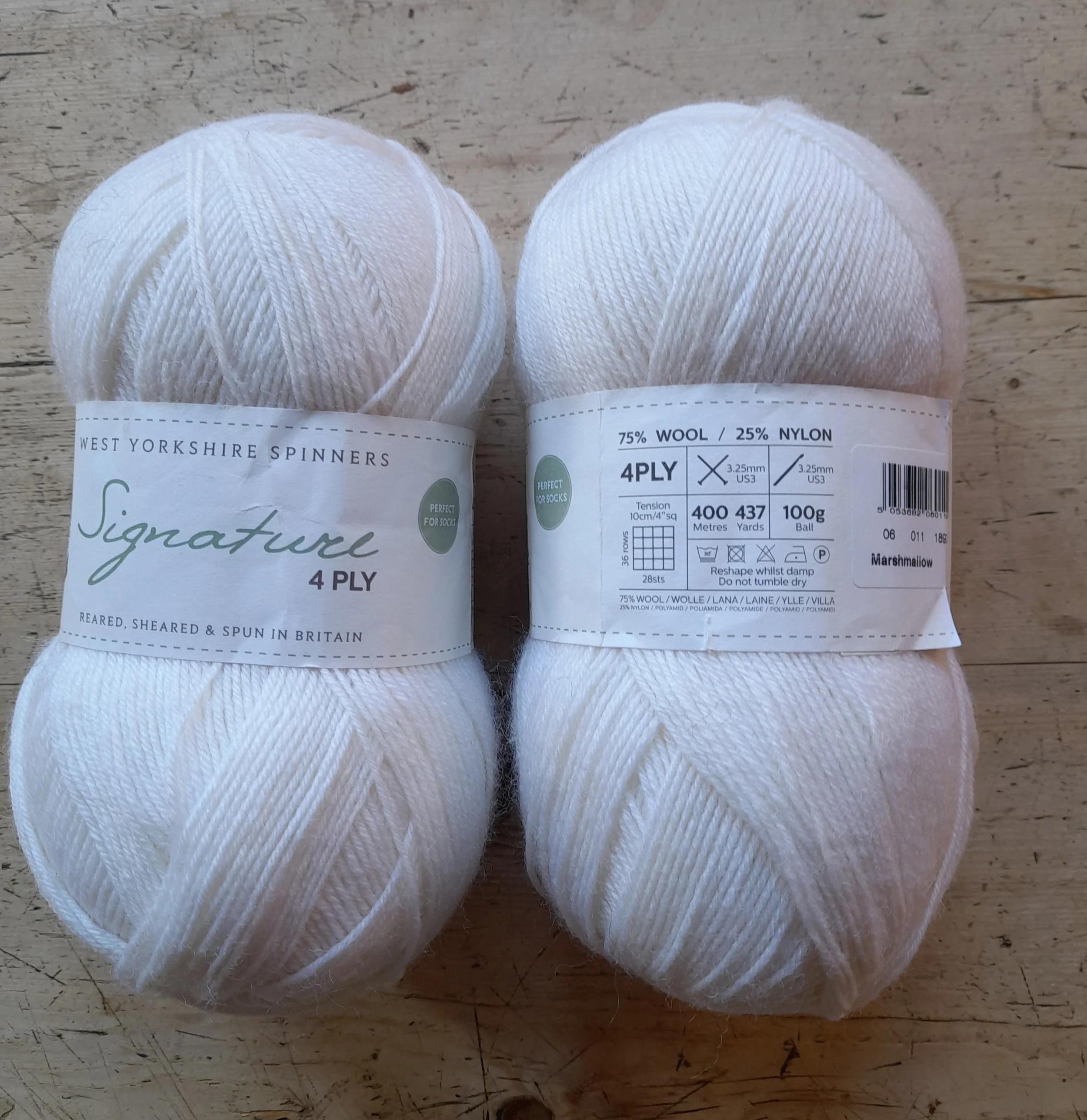 WYS West Yorkshire Spinners Signature 4ply sock yarn 200g