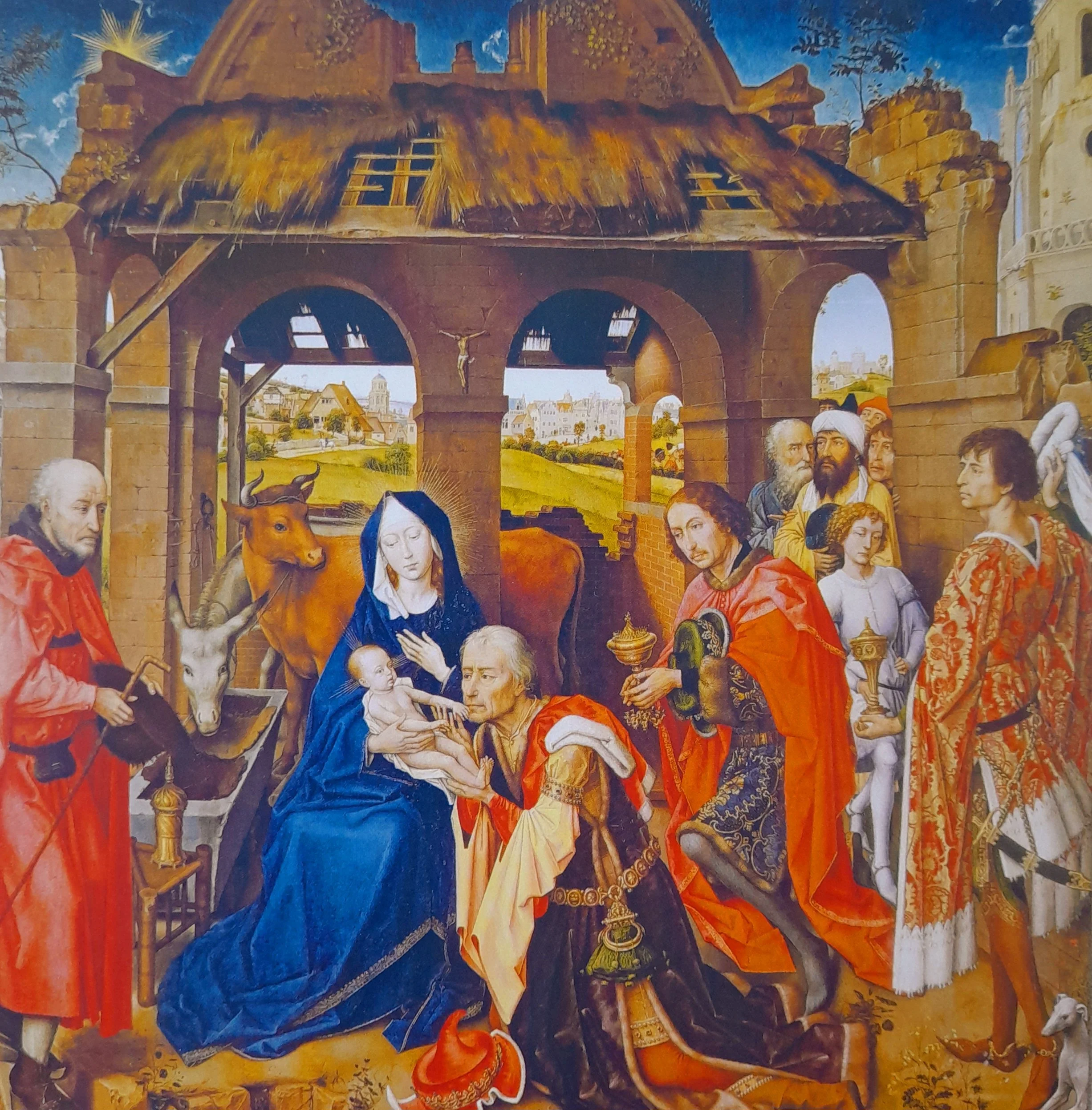 CH6 Adoration of the Magi pack of 10 medium Christmas Cards Christmas Hamper