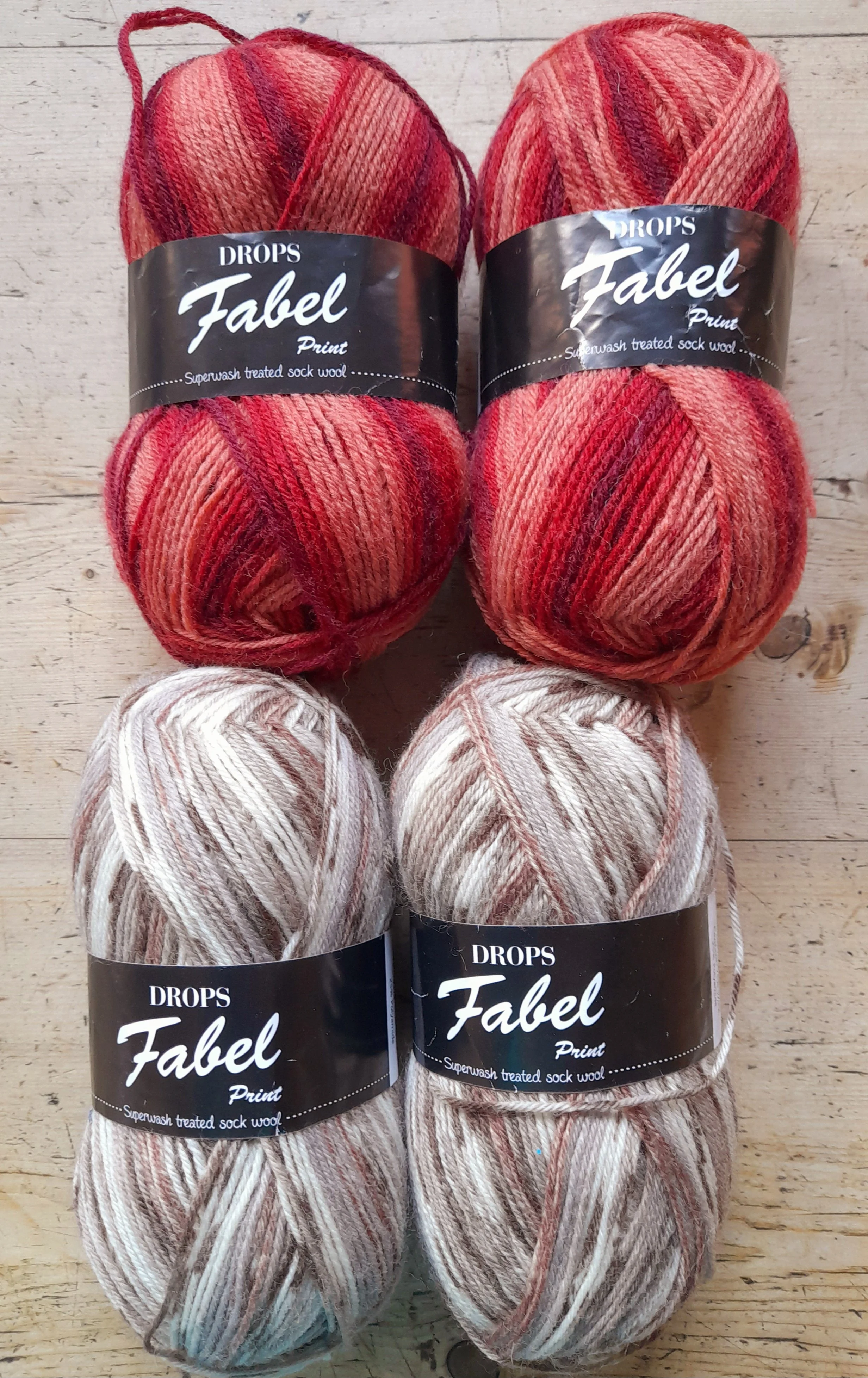 Drops Fabel Print Superwash Sock Yarn 200g