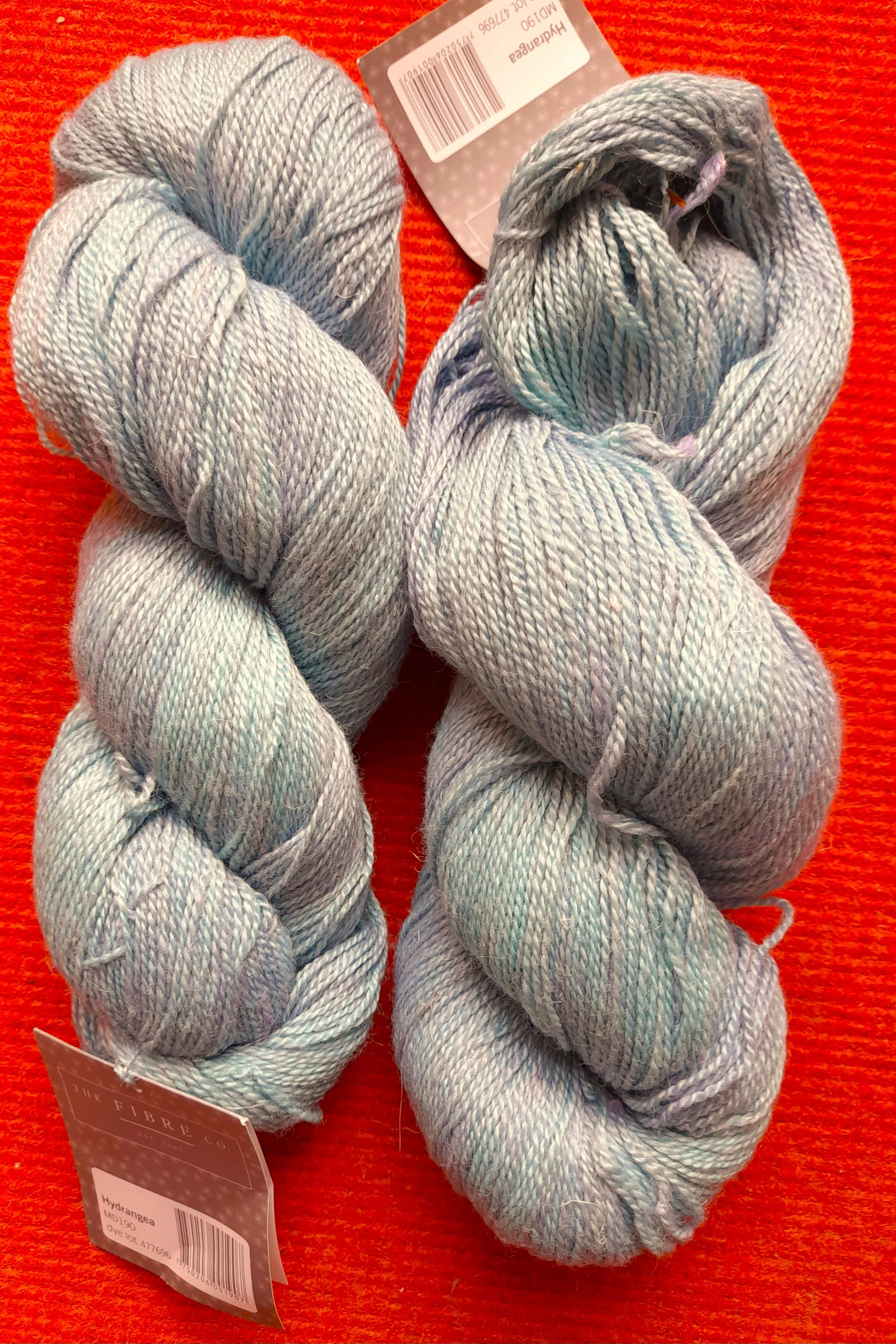 The Fibre Company Meadow Llama silk blend lace weight Hydrangea 200g