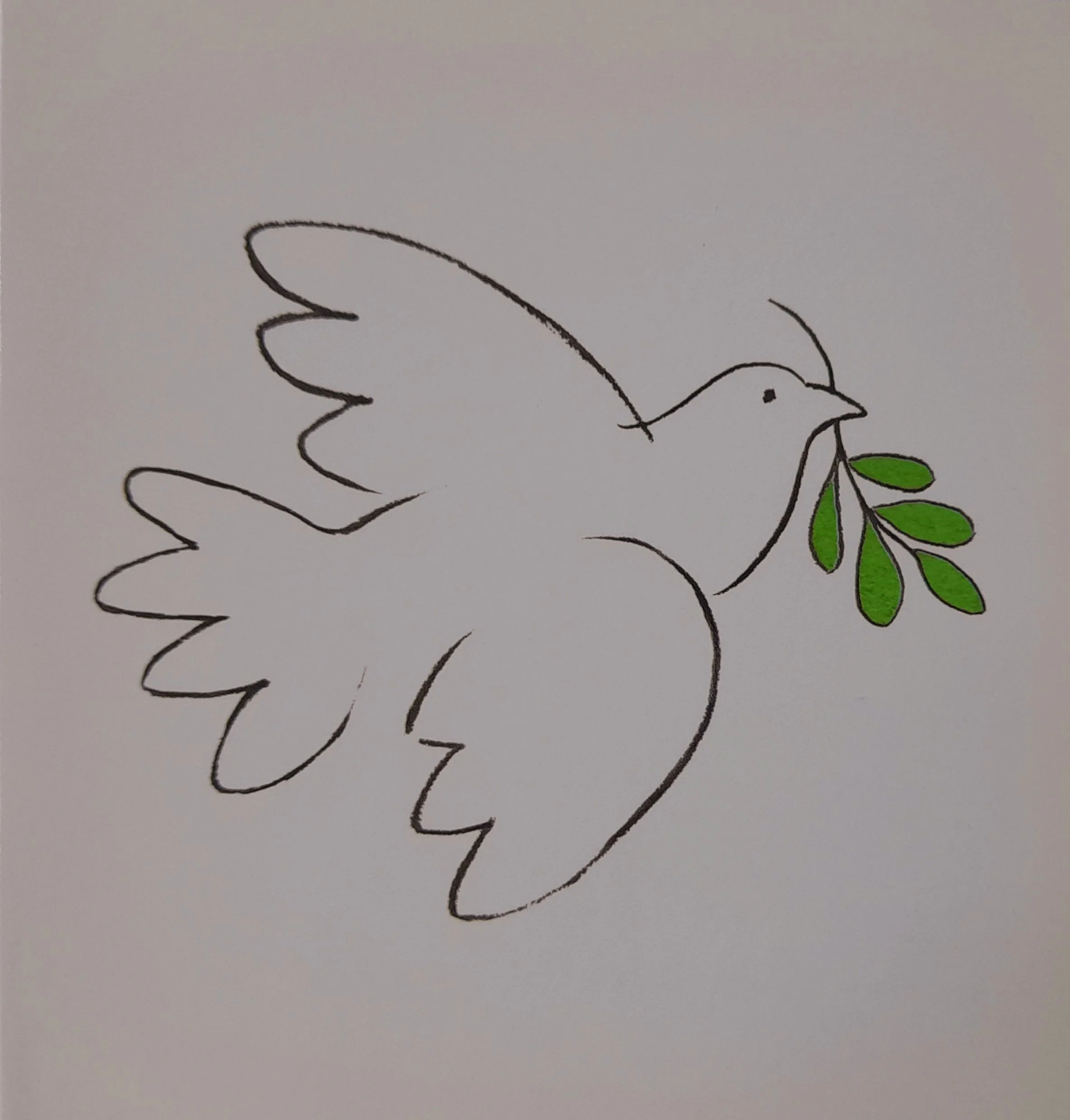 GOS8 The Dove pack of 10 small Christmas Cards Gift of Sight