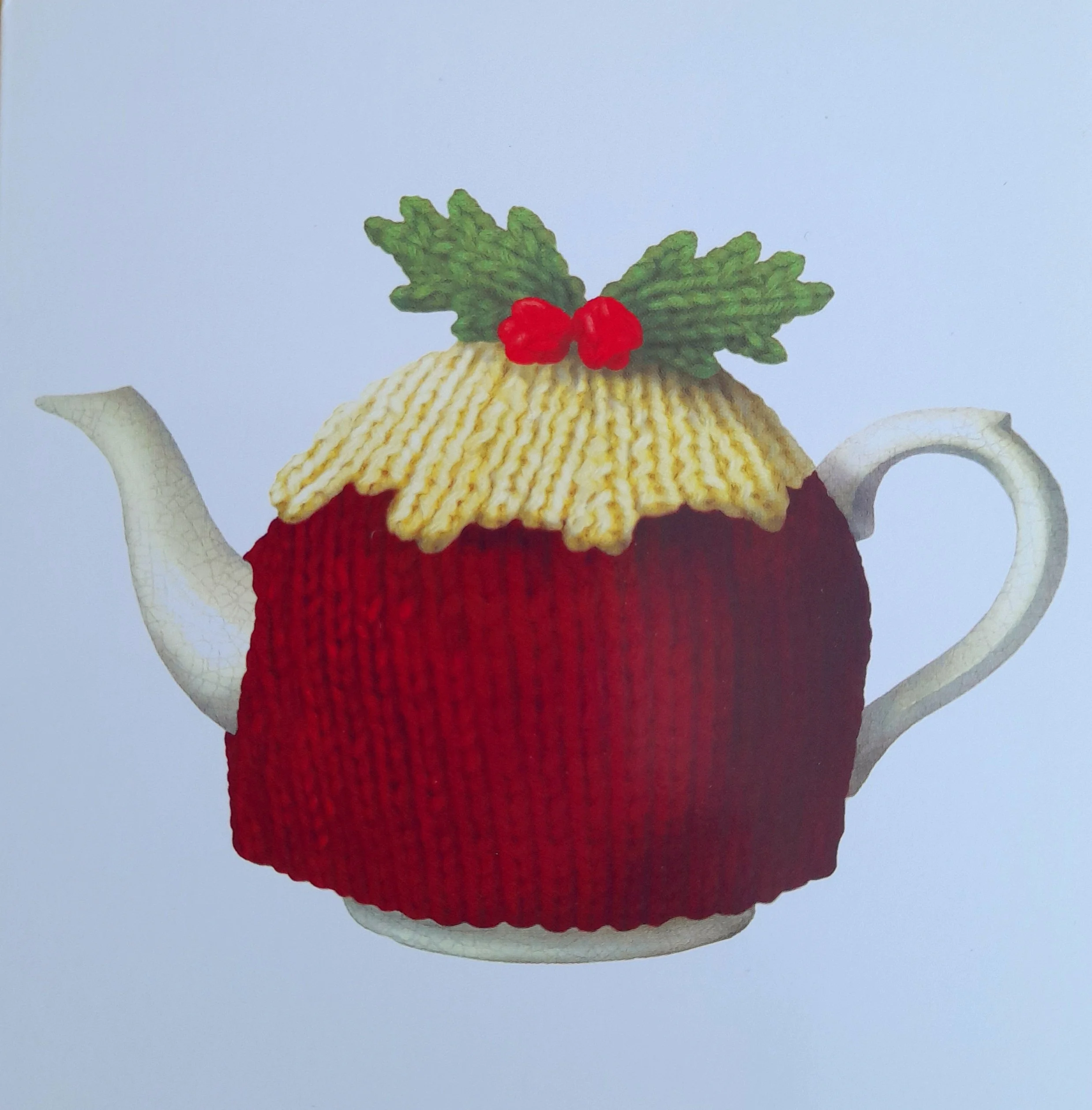 KFP11 Cosy Pudding pack of 10 Christmas Greetings Knit for Peace