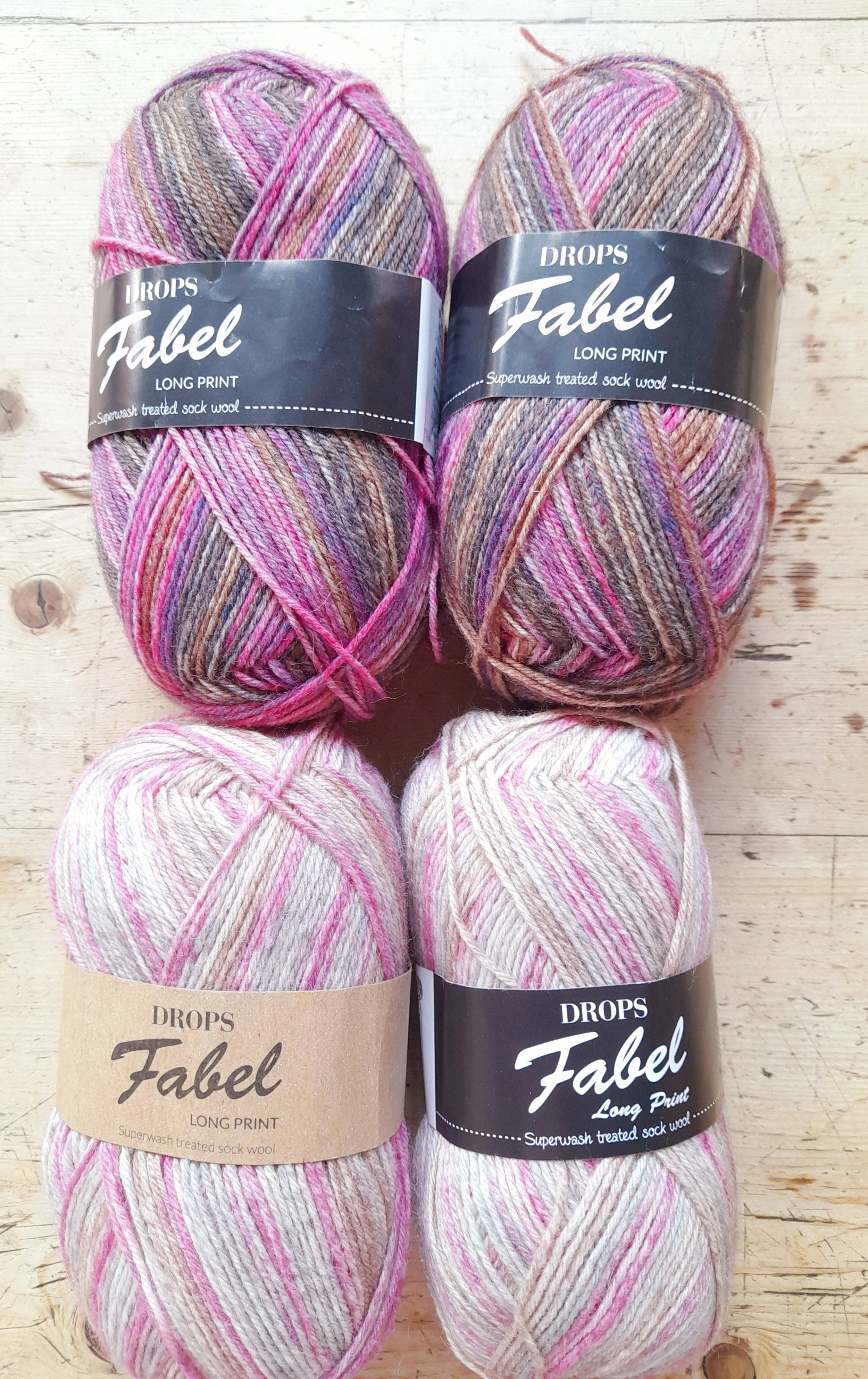 Drops Fabel Long Print Superwash treated Sock Yarn 200g