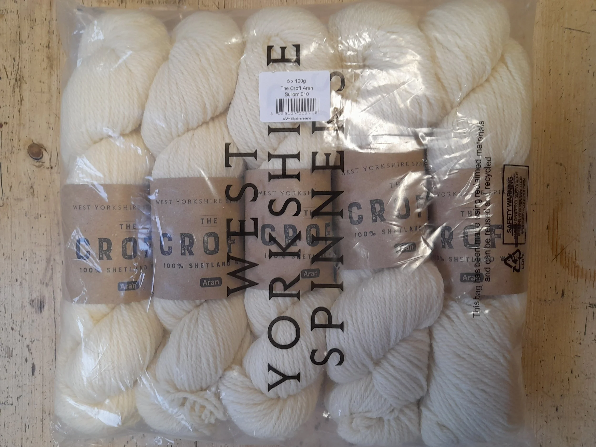 WYS The Croft Shetland Cream Aran 500g