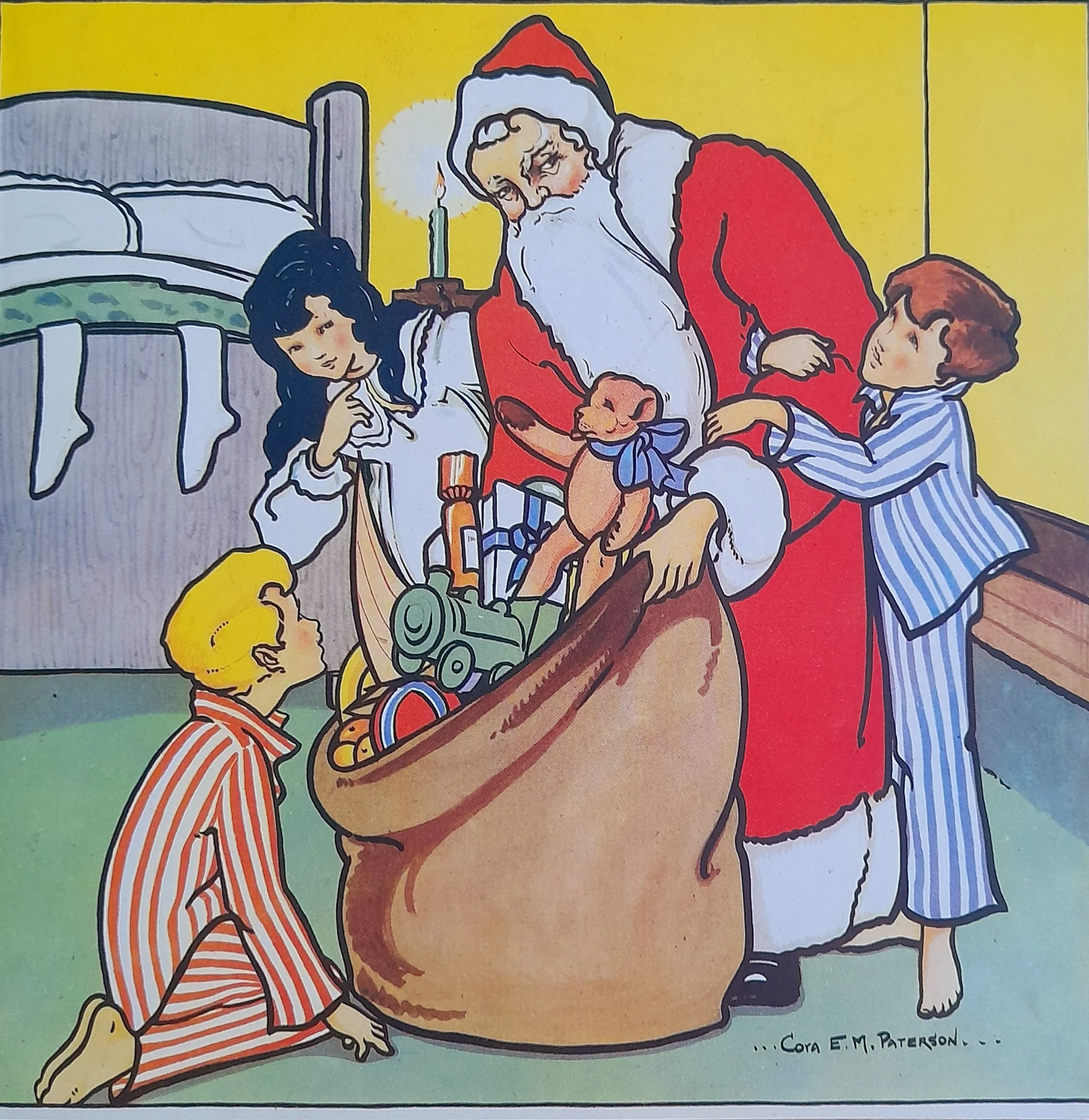 CAT11 A Surprise for Father Christmas pack of 10 medium Christmas Cards Charities Advisory Trust.