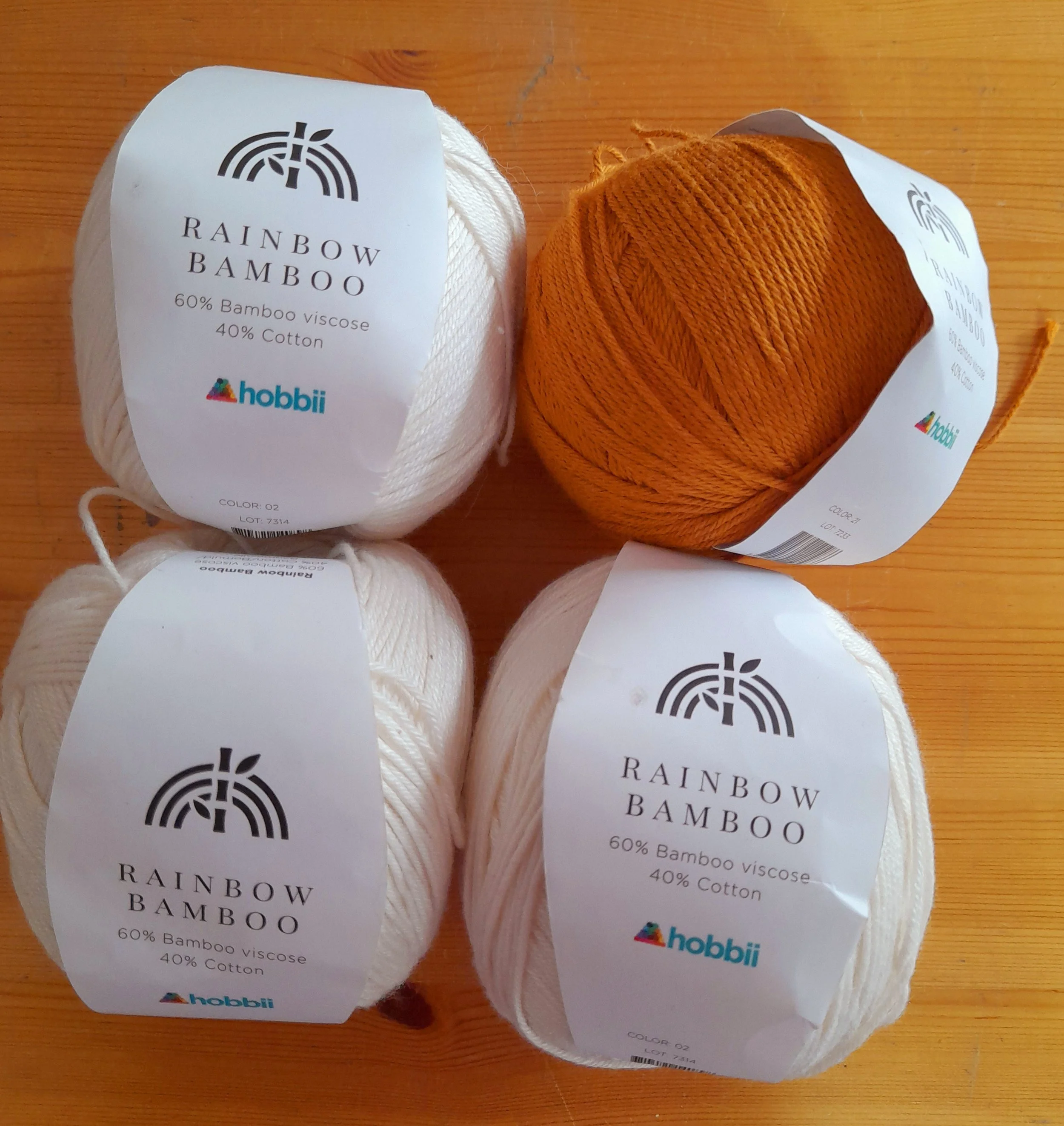 Hobbii Rainbow Bamboo Cotton blend 400g