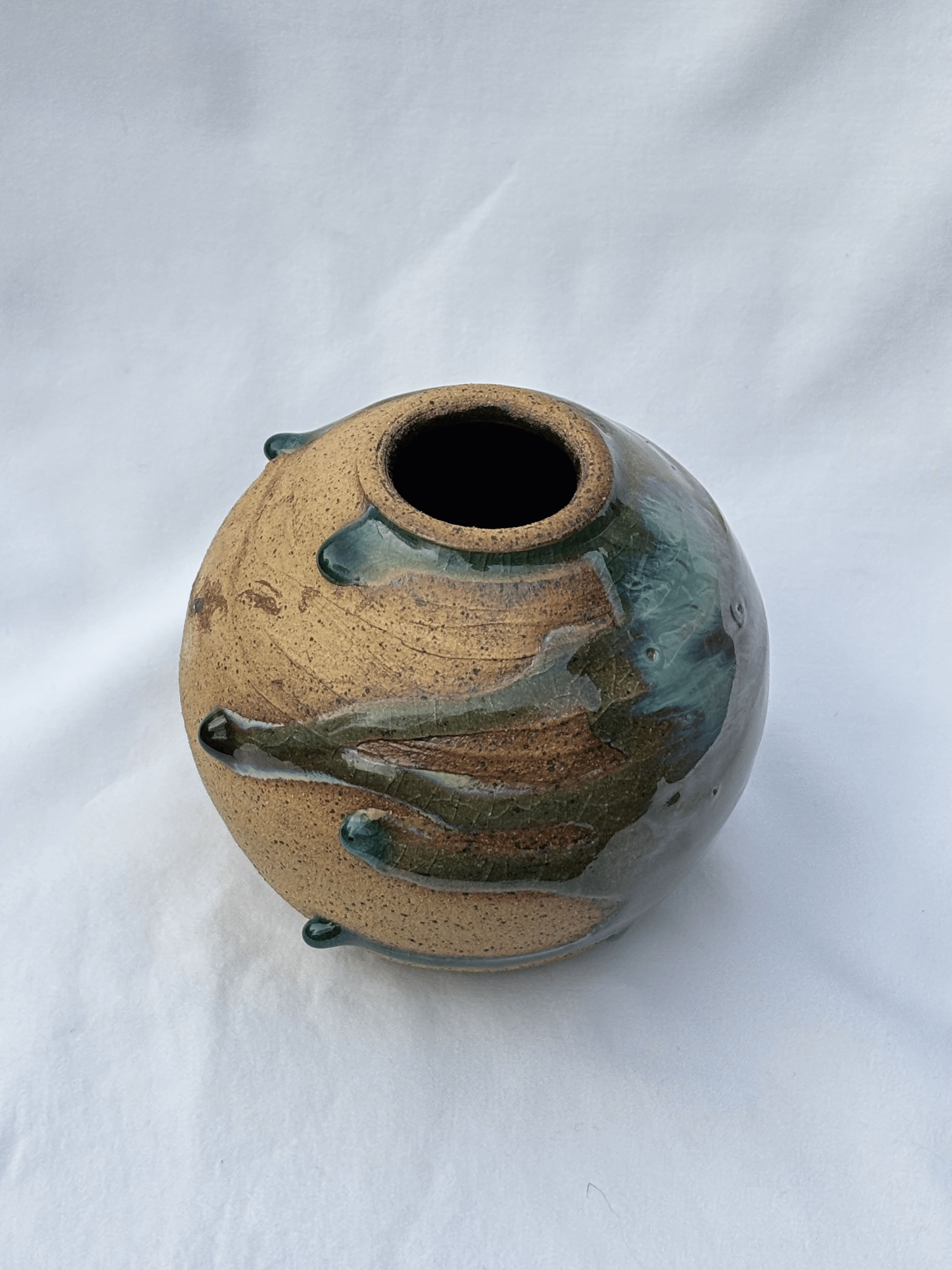 Mid fire globular vase- side fired (SOLD)