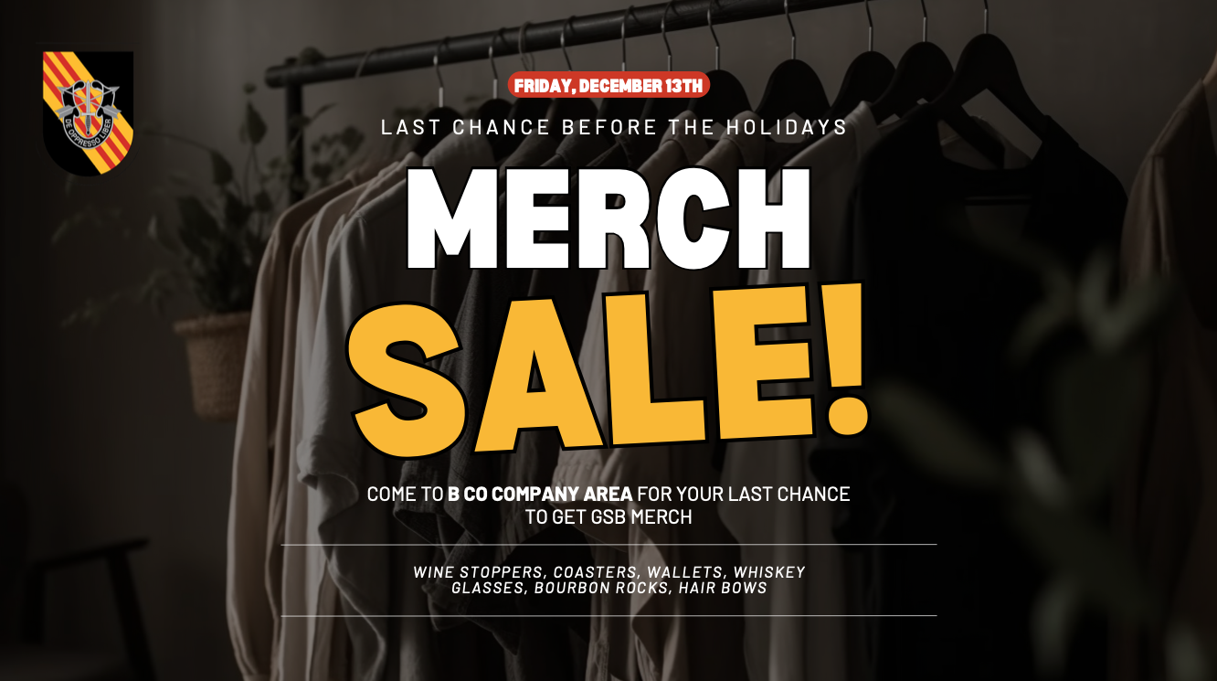 Merch Sale Flyer