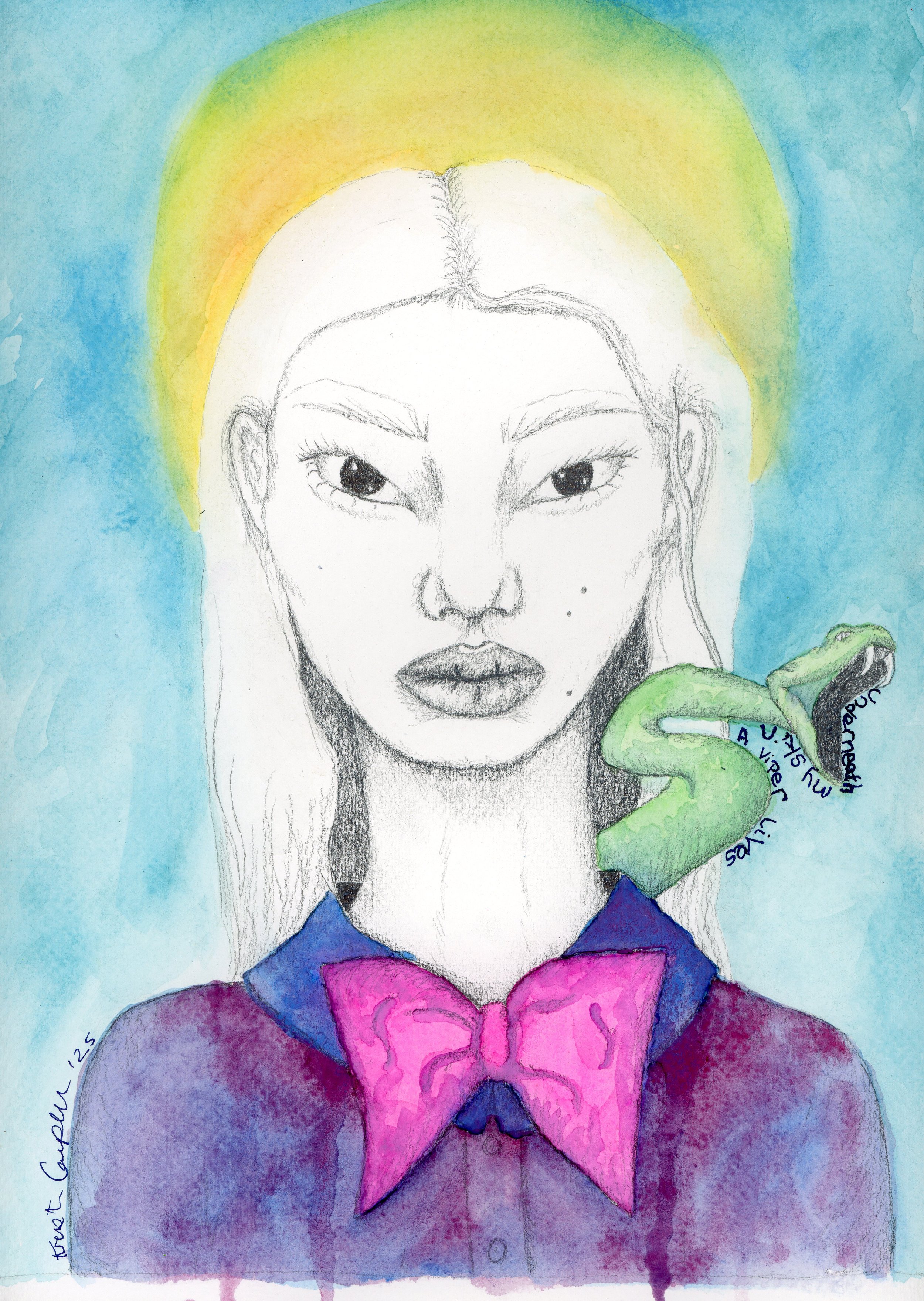 Viper Within - Mixed media