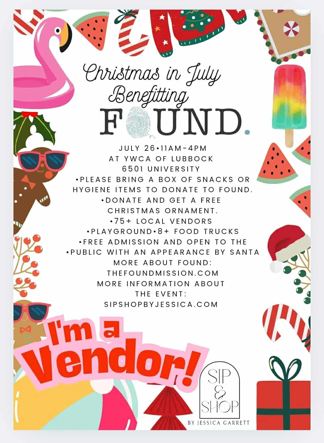 Christmas in July! Benefitting FOUND