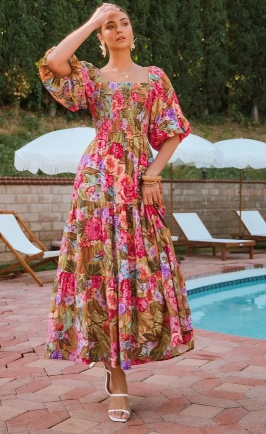Floral Bliss Maxi Dress