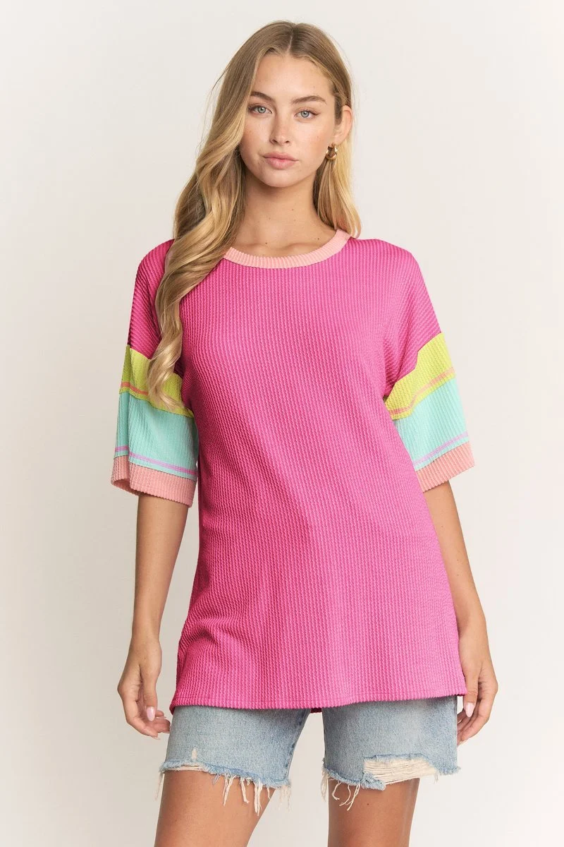 Colorblock Relaxed Fit Top