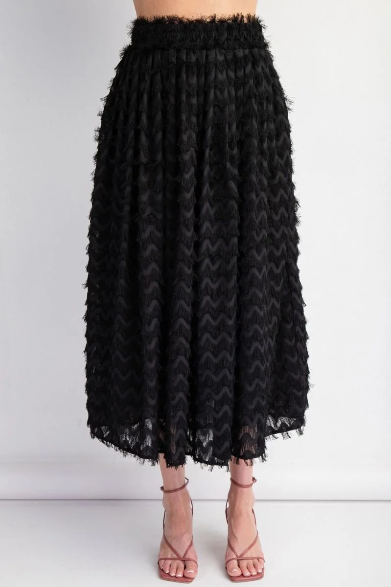 Frilly Black Skirt