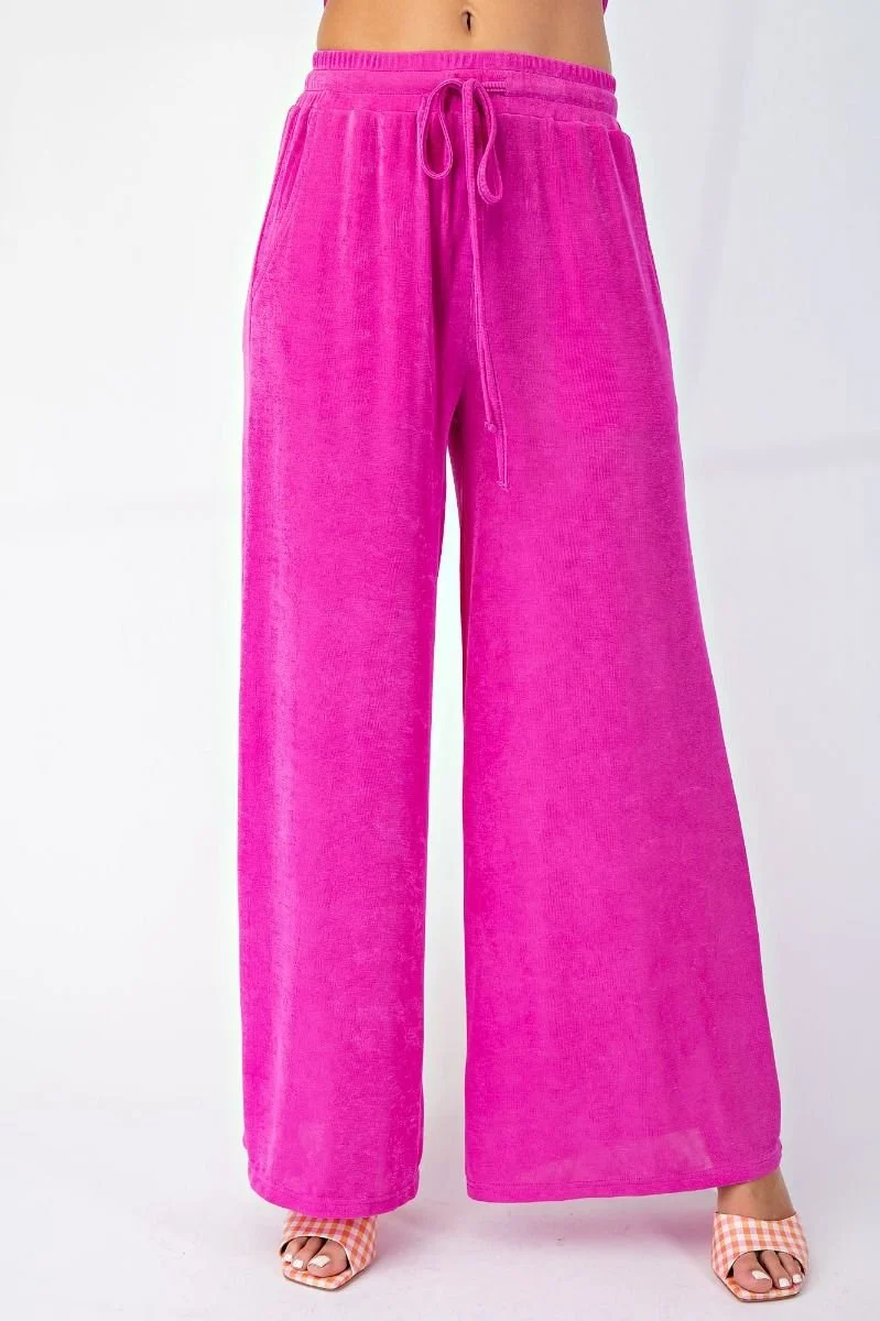 Hot Pink Slinky Pants