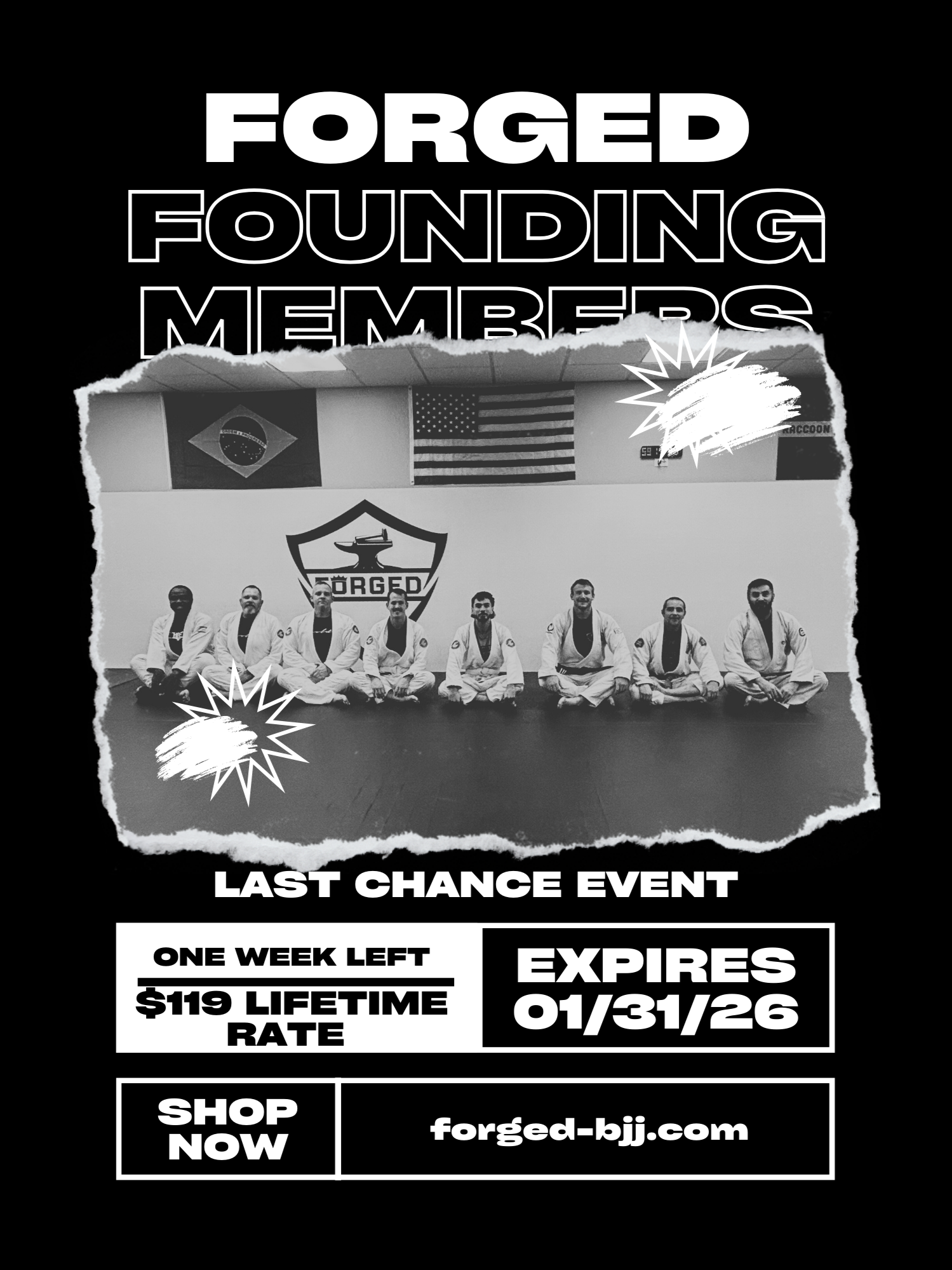 Last Chance to Lock In Founding Membership Pricing at Forged Jiu Jitsu in Ozark, MO