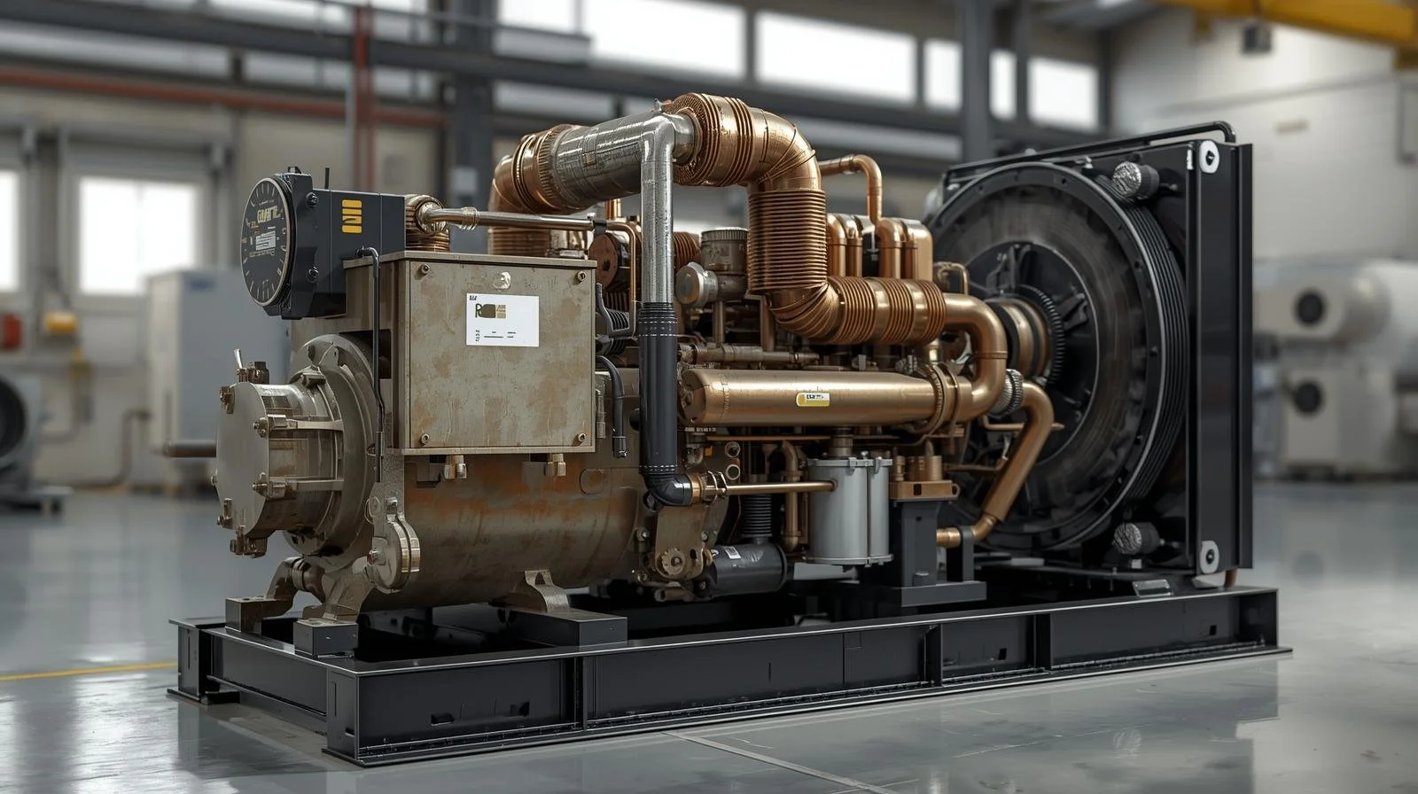 oil lubricated rotary screw air compressor for industry