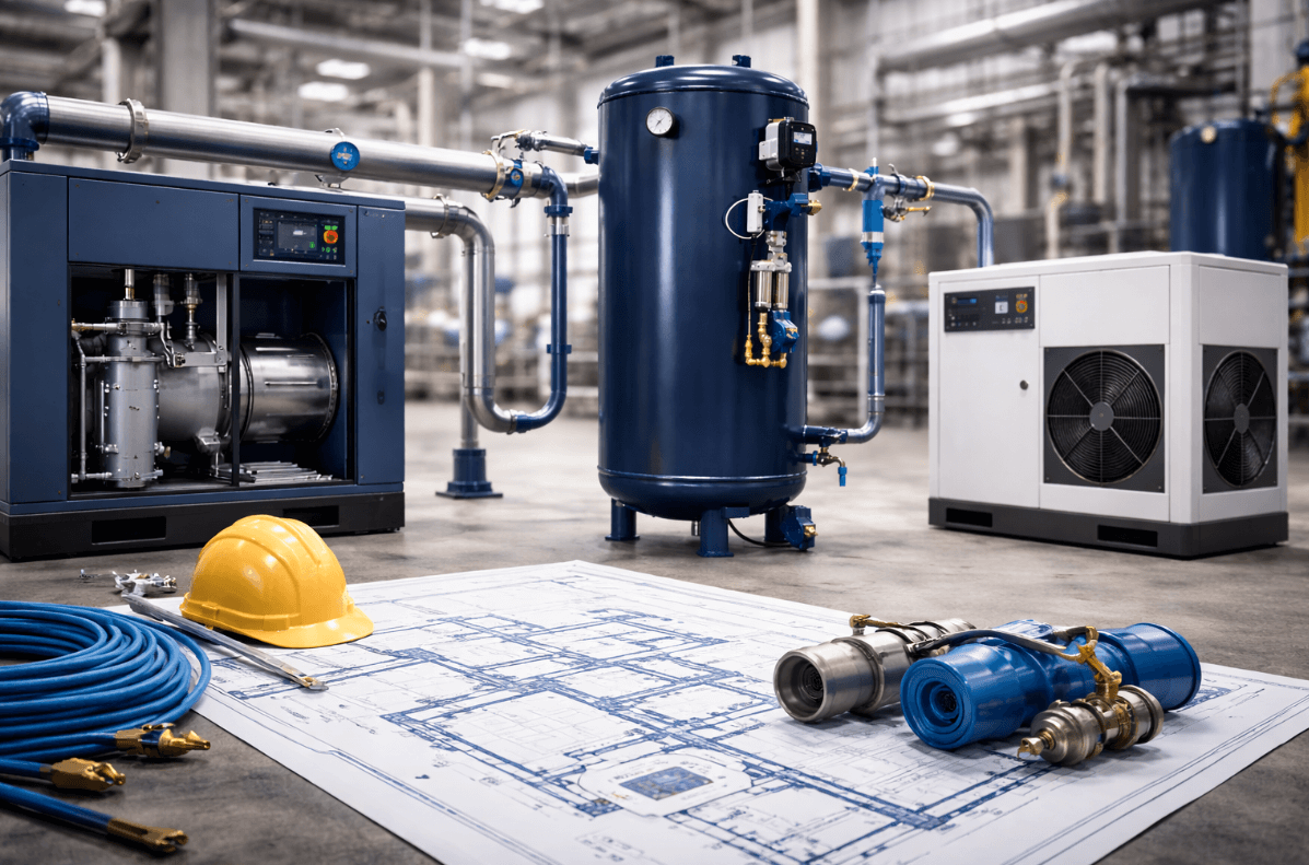 Air Compressor System Design: From Tank to Piping