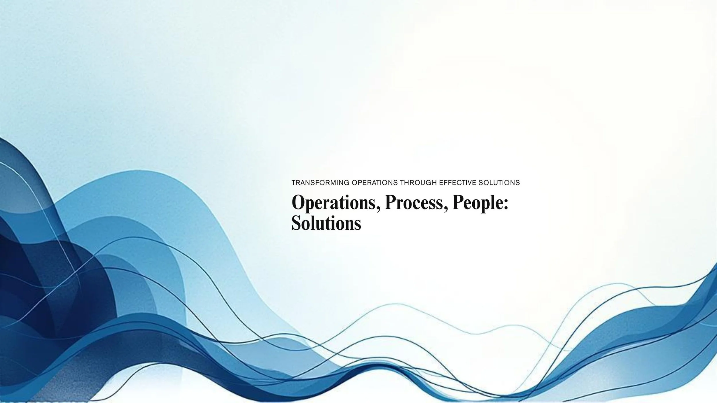 What makes Operations Transformative?